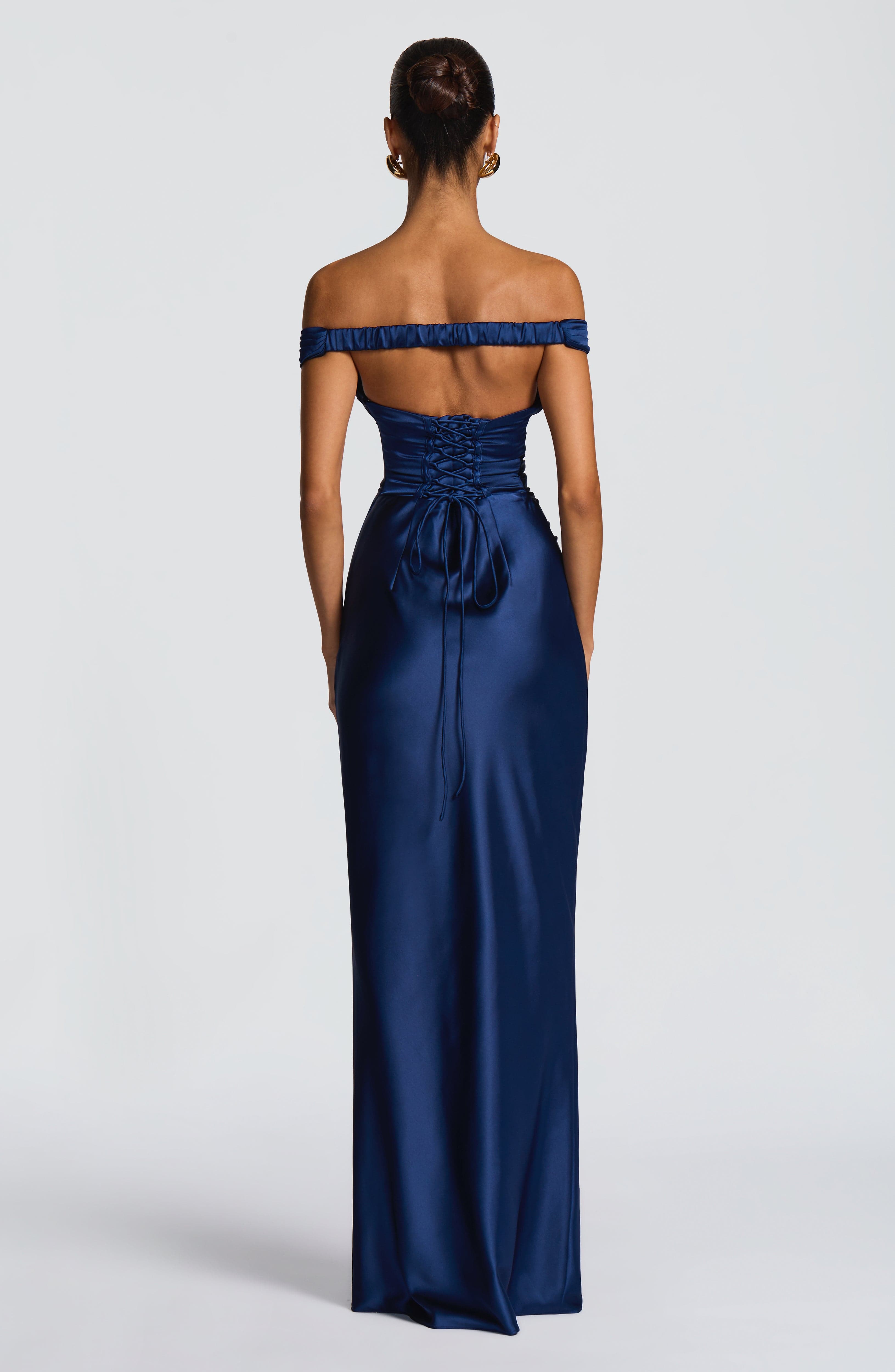 Aurelia Navy Maxi Dress - ICYBOO