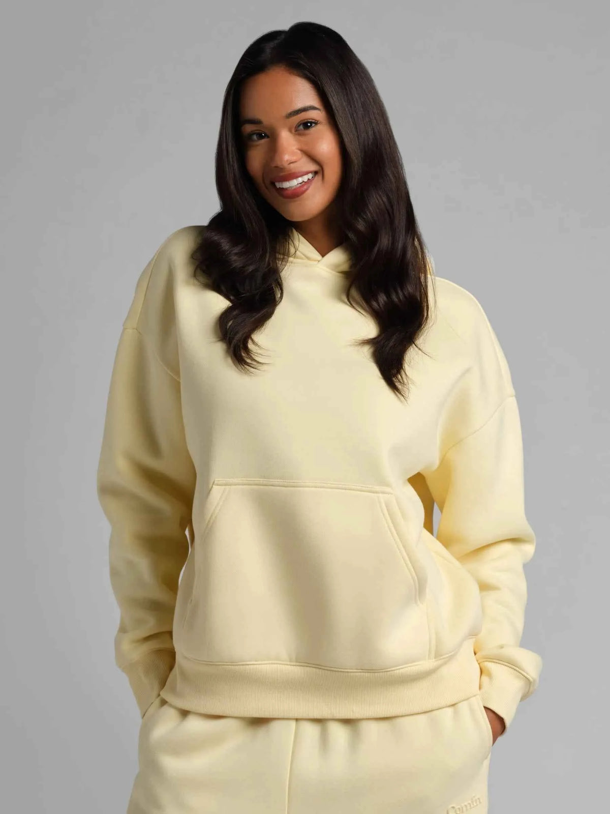 Basic Crop Fleece Hoodie