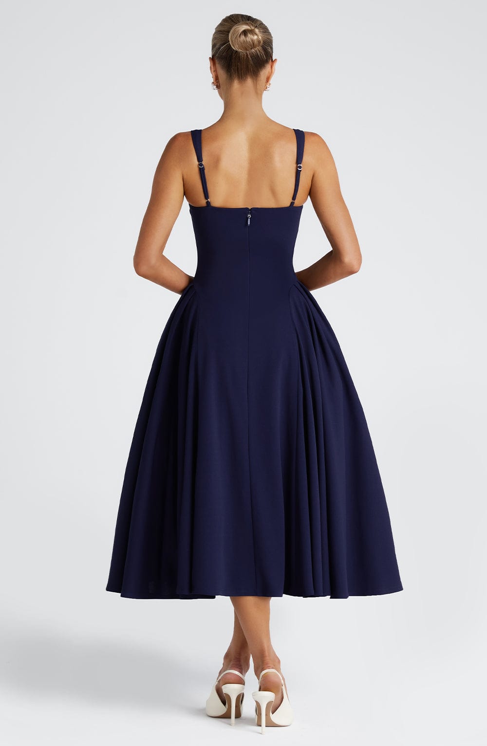 Pavlina Midi Dress in Wine ICYBOO