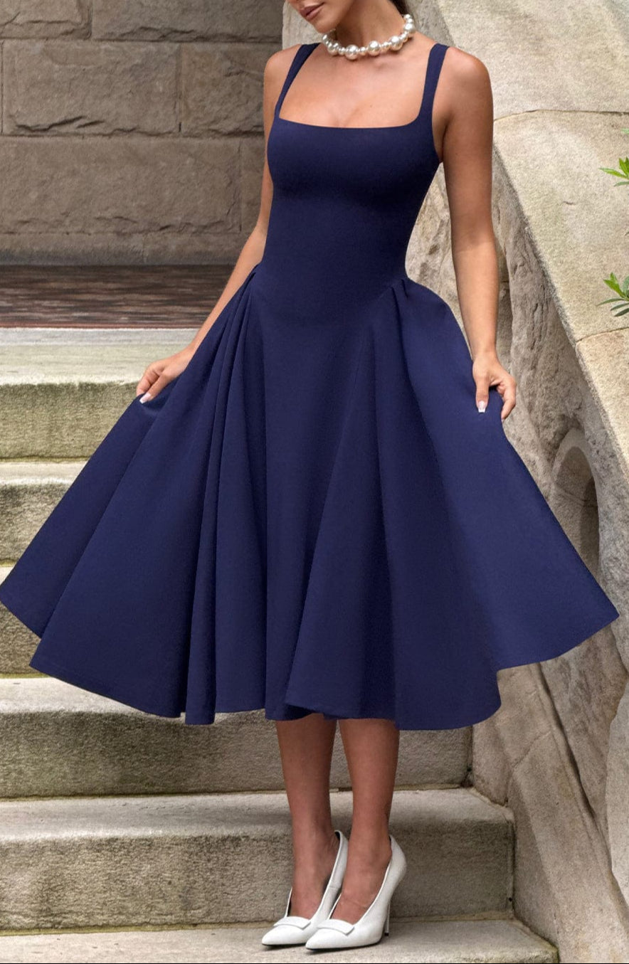 Pavlina Midi Dress in Wine ICYBOO