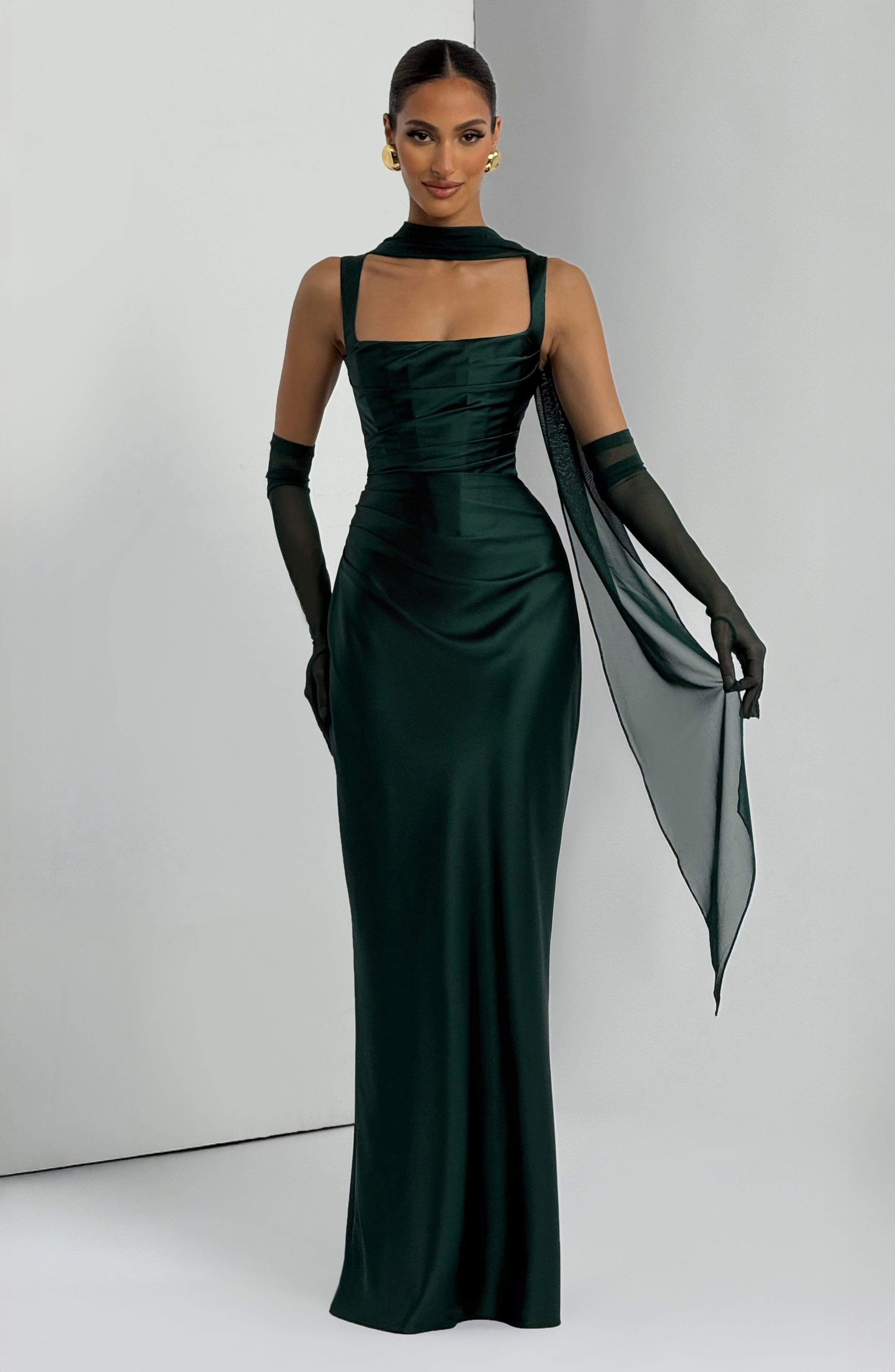 Emerald Calanthe Maxi Dress - ICYBOO
