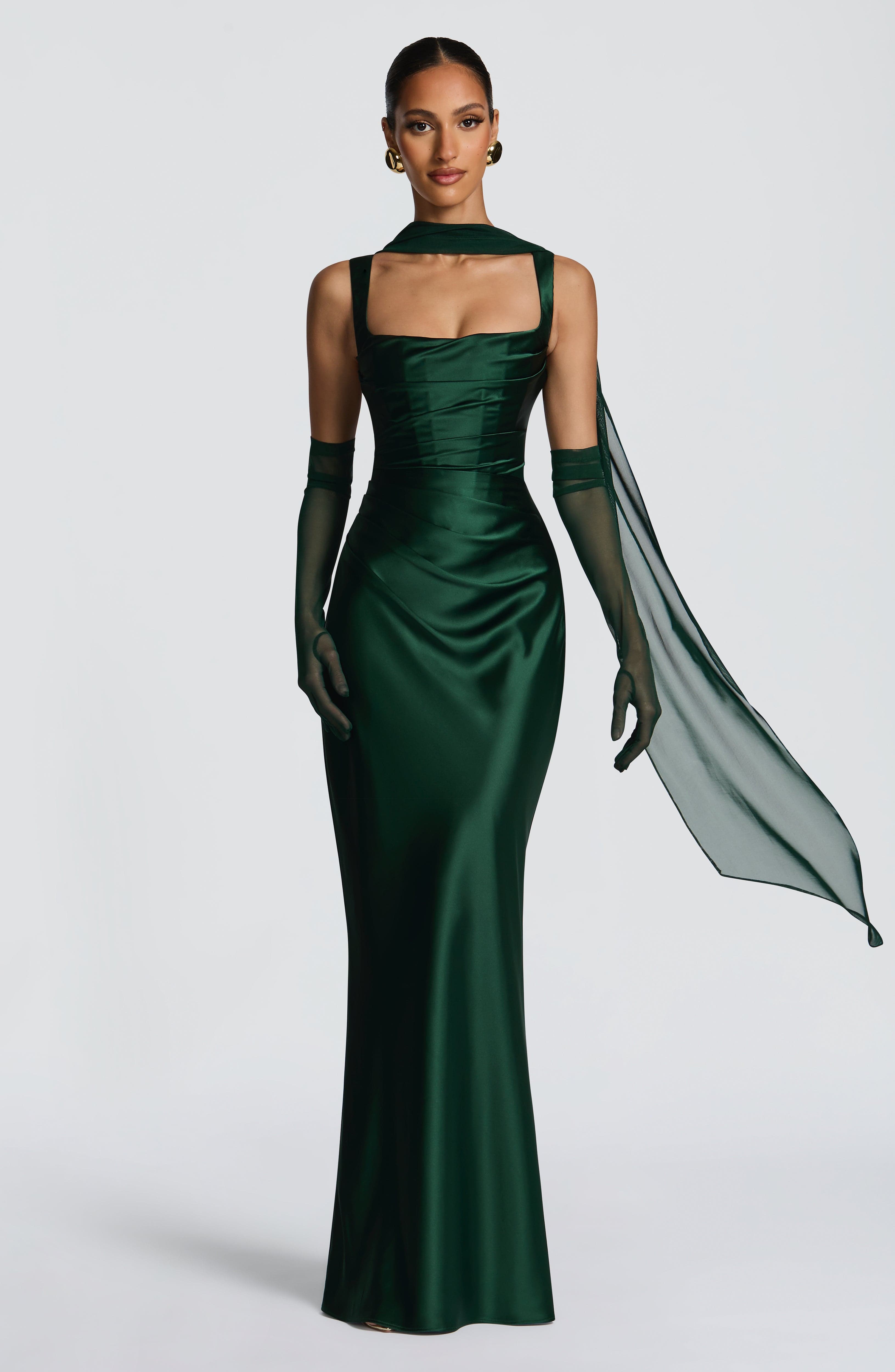 Emerald Calanthe Maxi Dress - ICYBOO