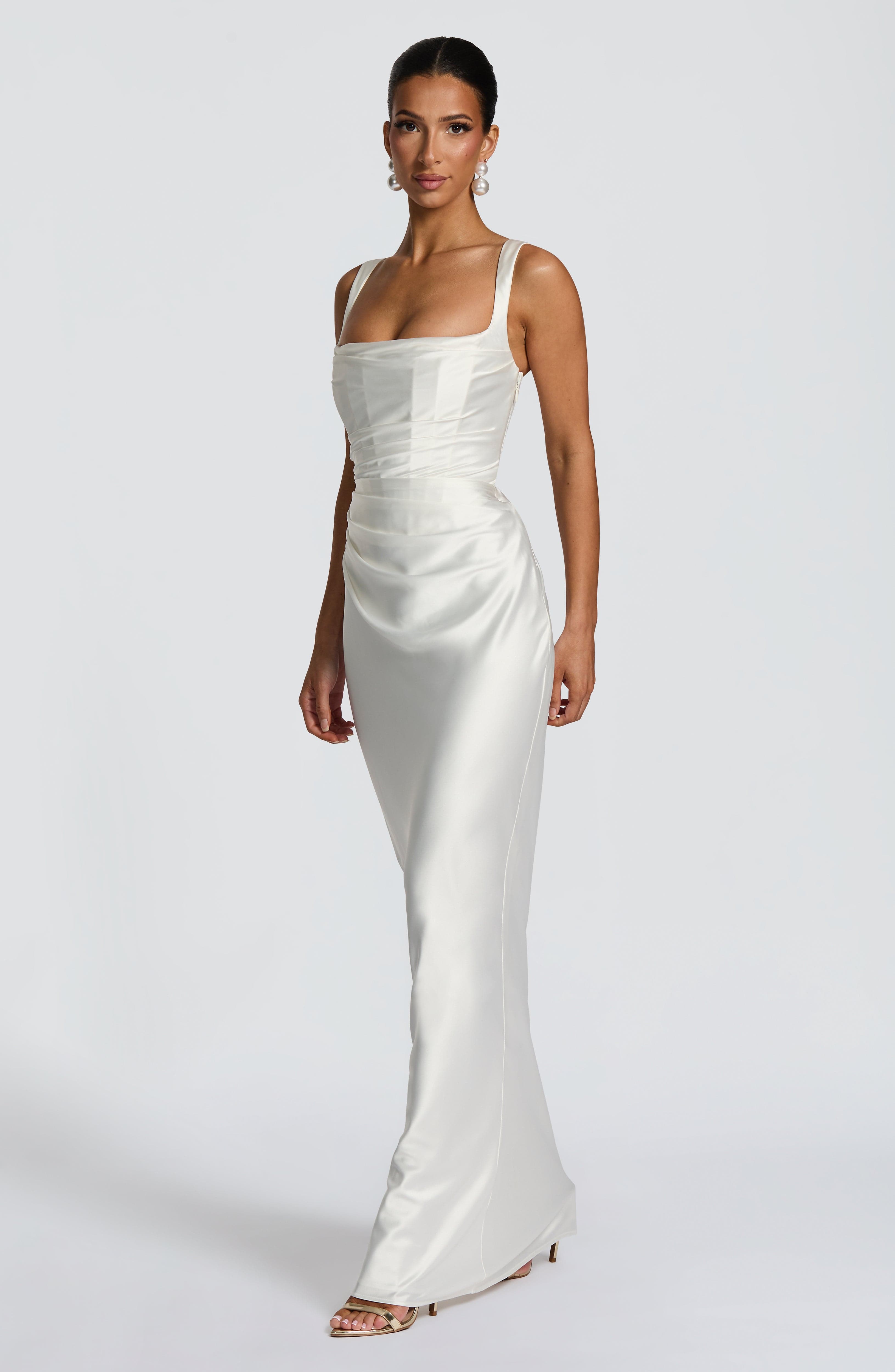 Ivory Calanthe Maxi Dress - ICYBOO