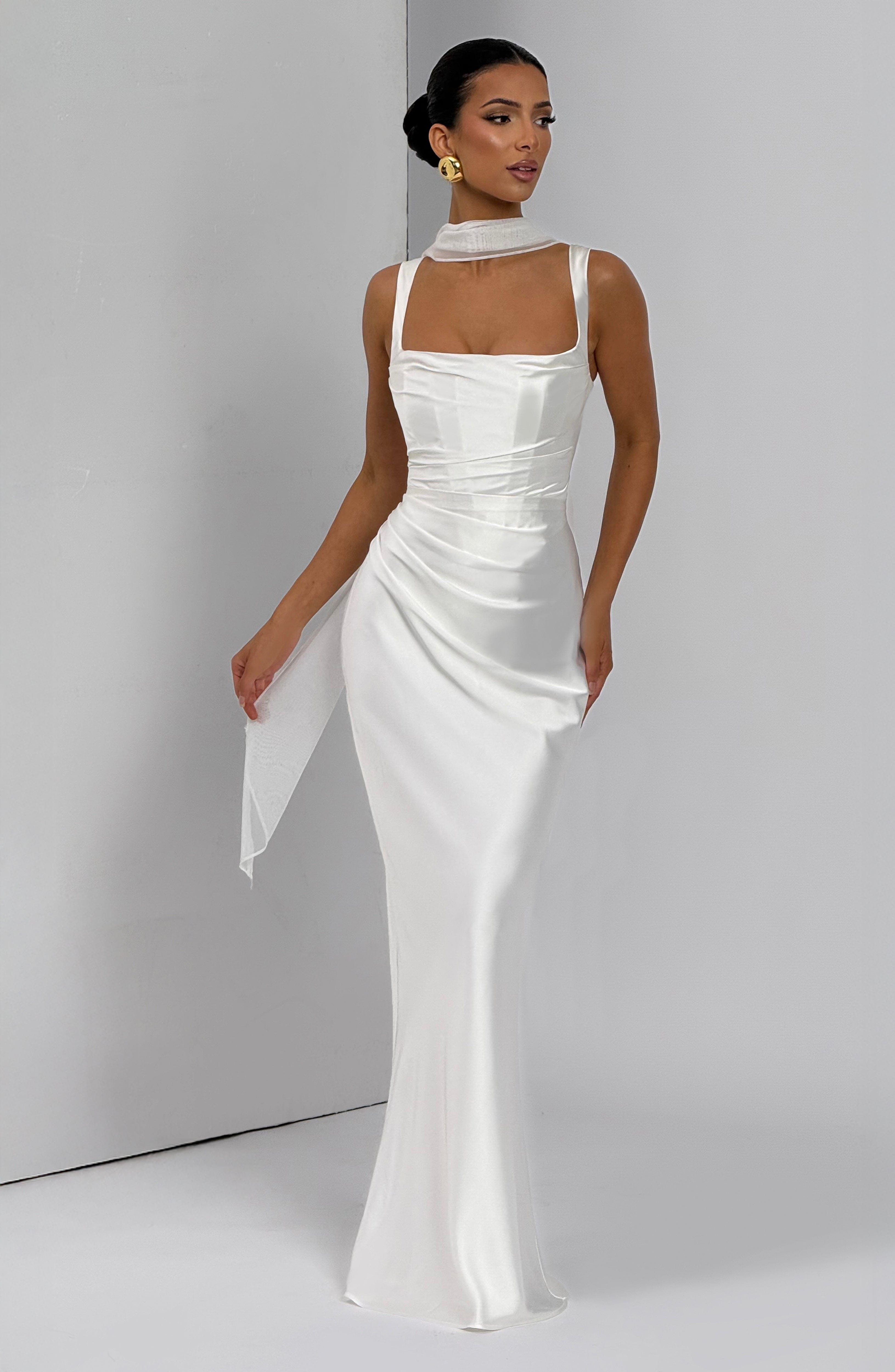 Ivory Calanthe Maxi Dress - ICYBOO