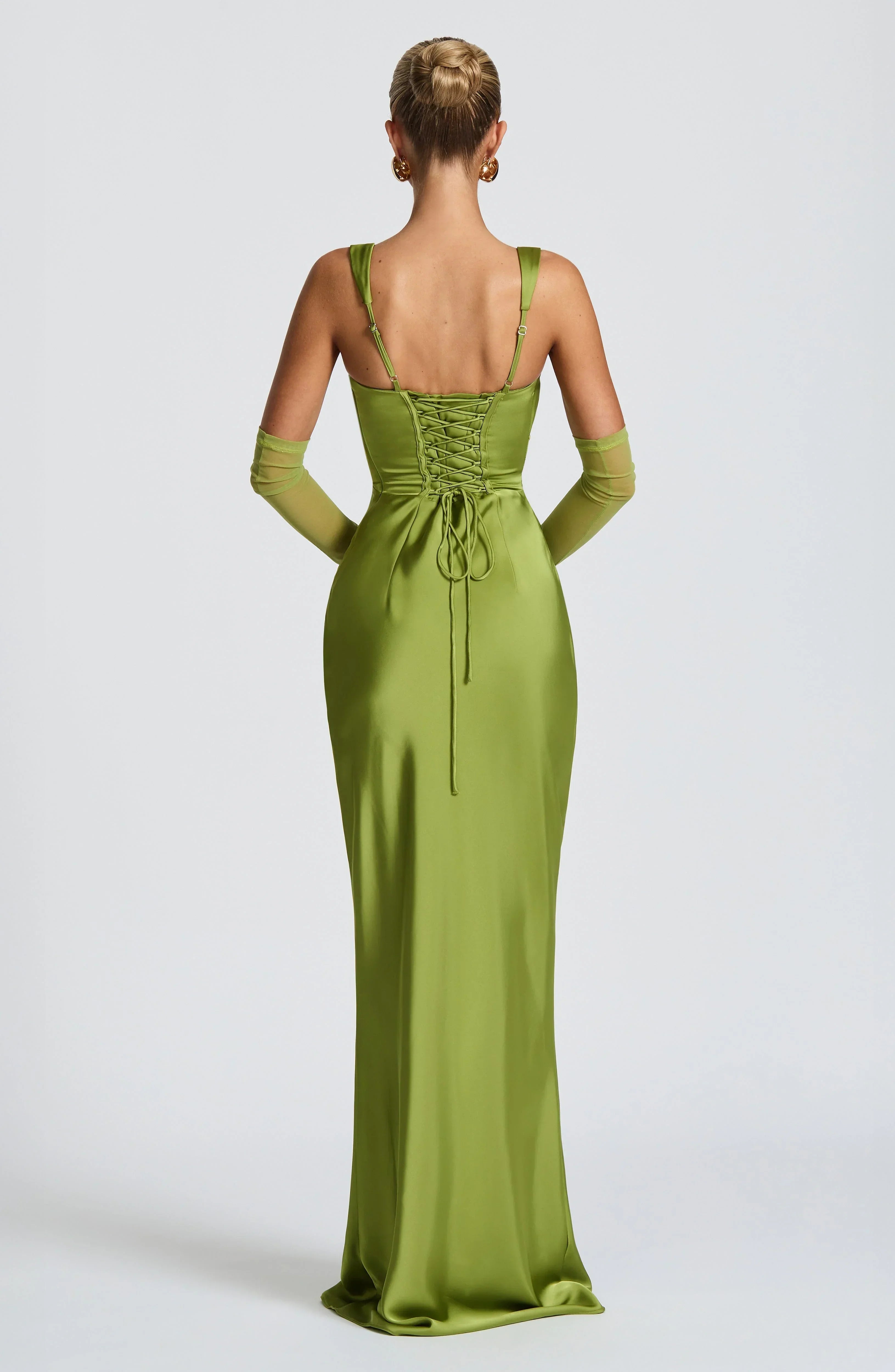 Olive Calanthe Maxi Dress - ICYBOO
