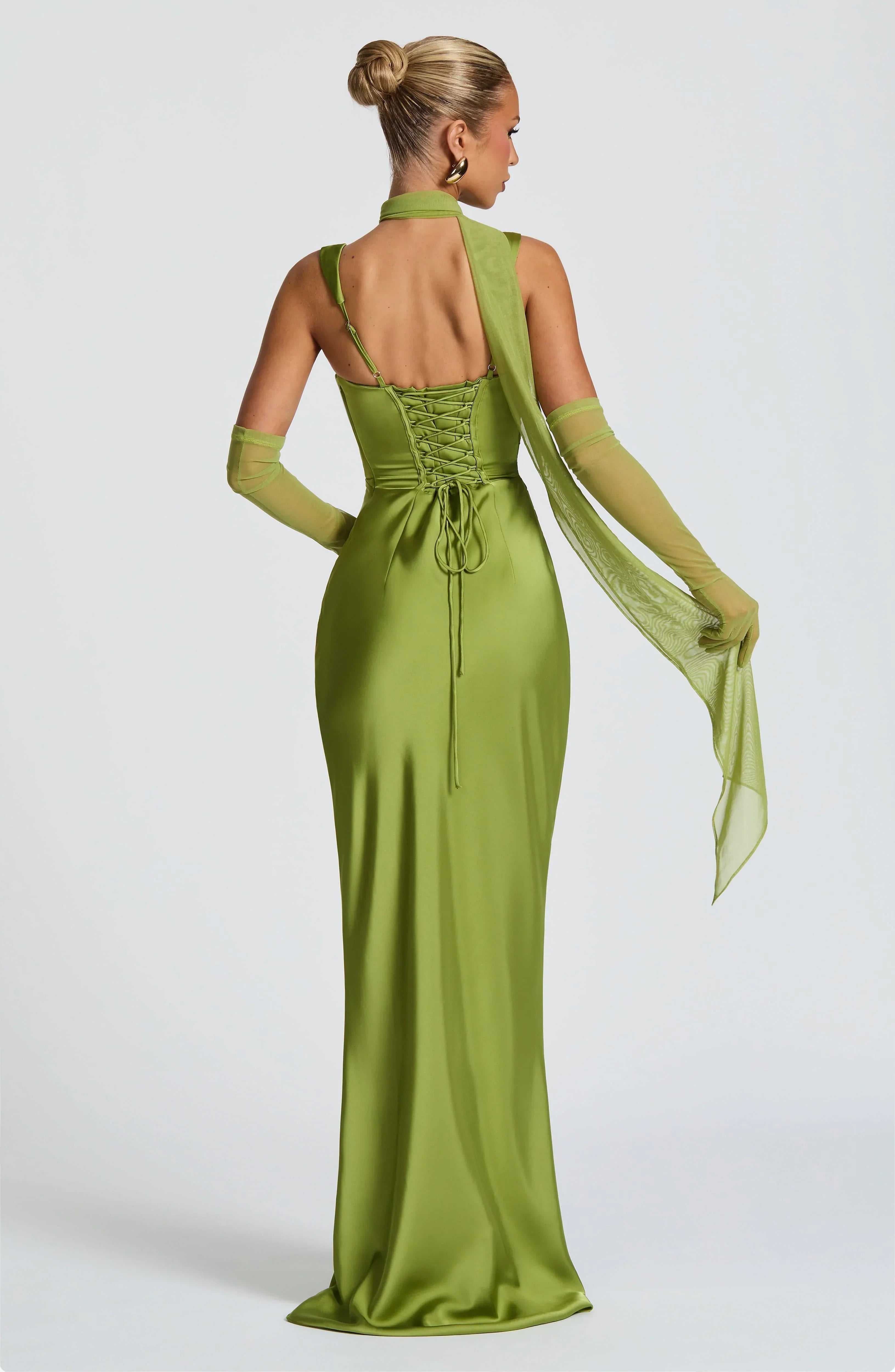 Olive Calanthe Maxi Dress - ICYBOO