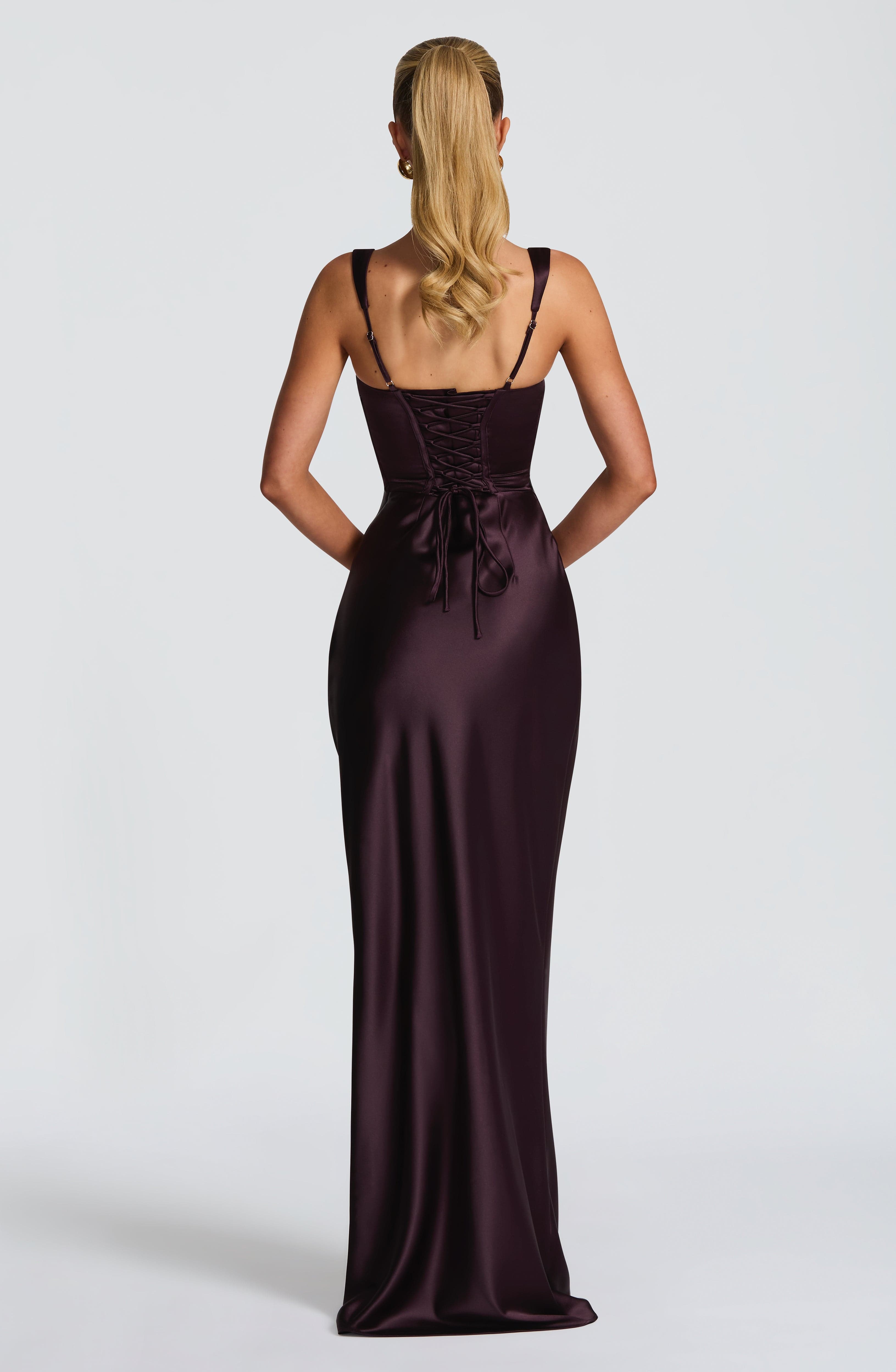 Plum Calanthe Maxi Dress - ICYBOO