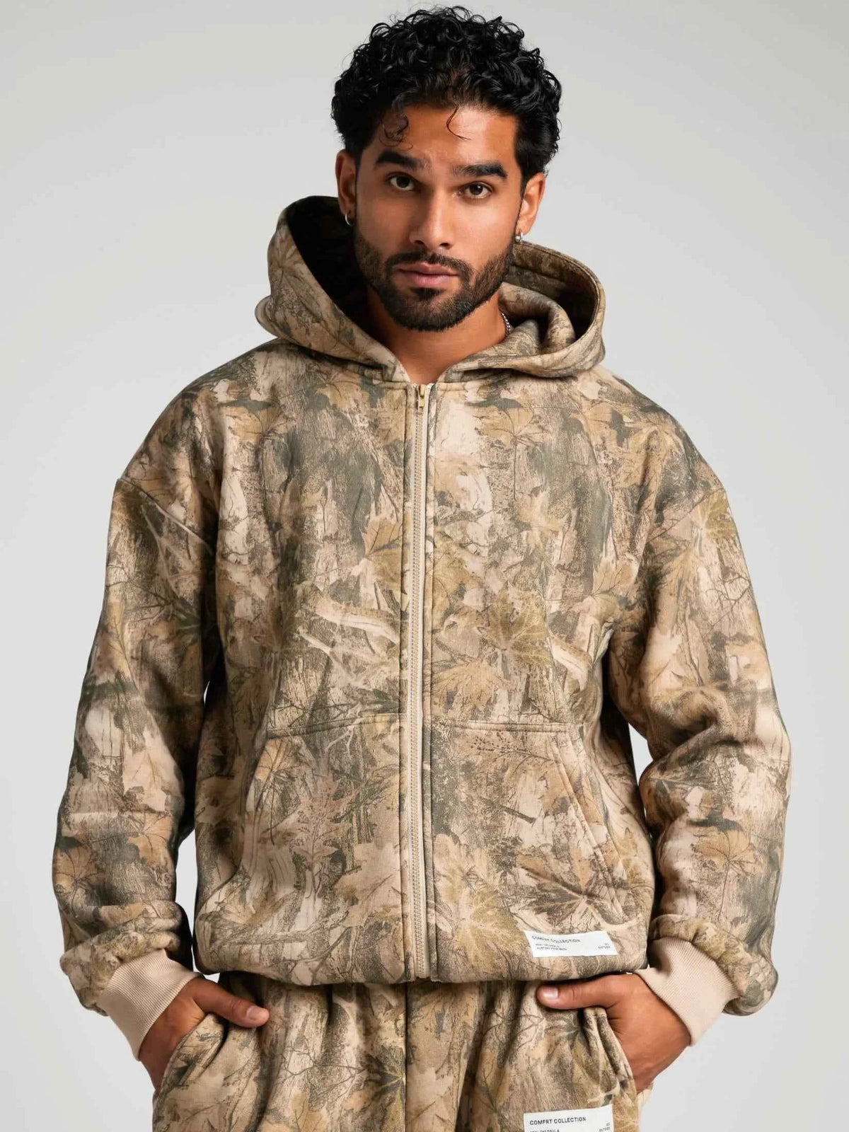 Camo Heavyweight Fleece Zip Hoodie Mega