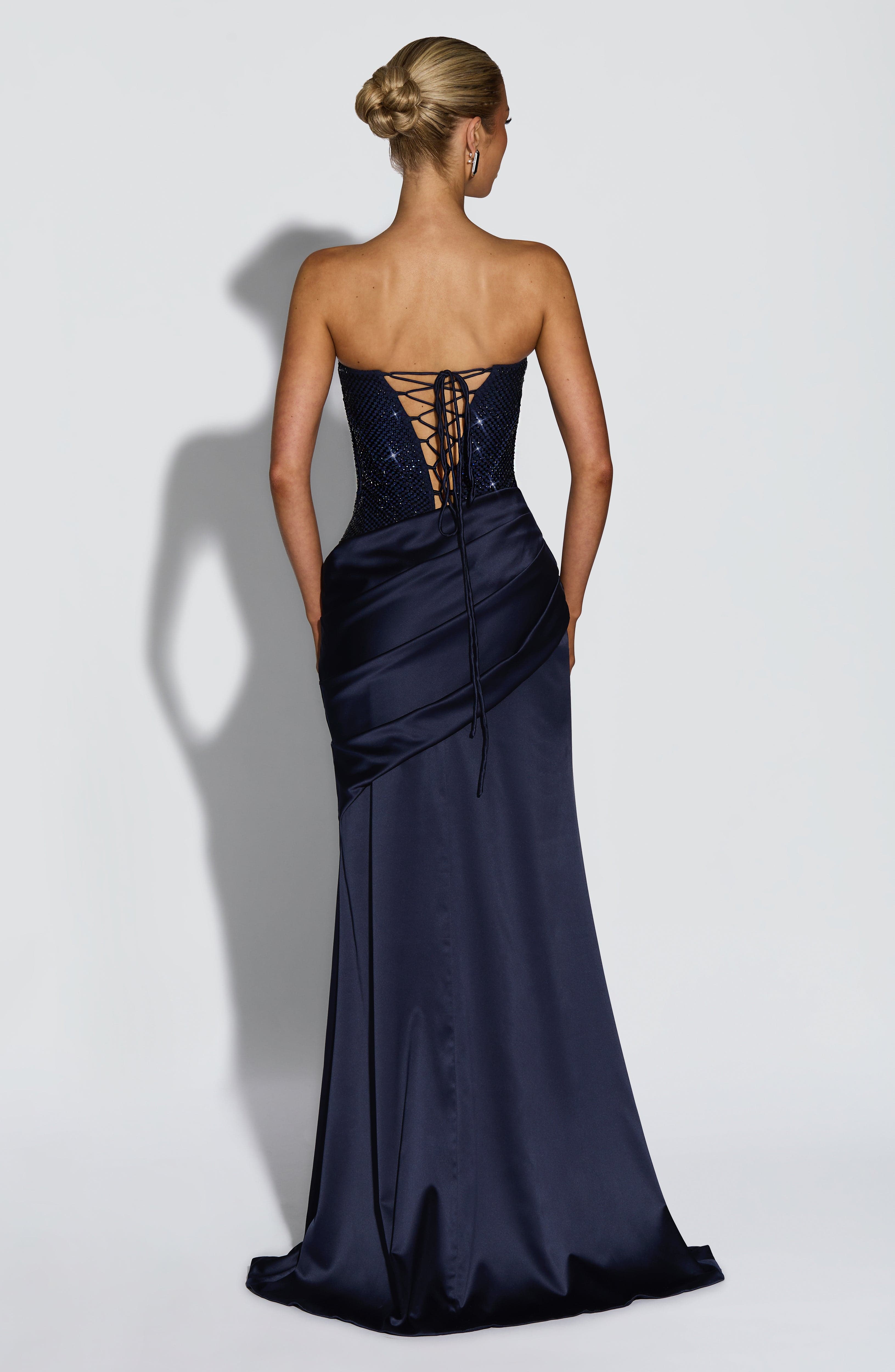 Celestia Navy Maxi Dress - ICYBOO