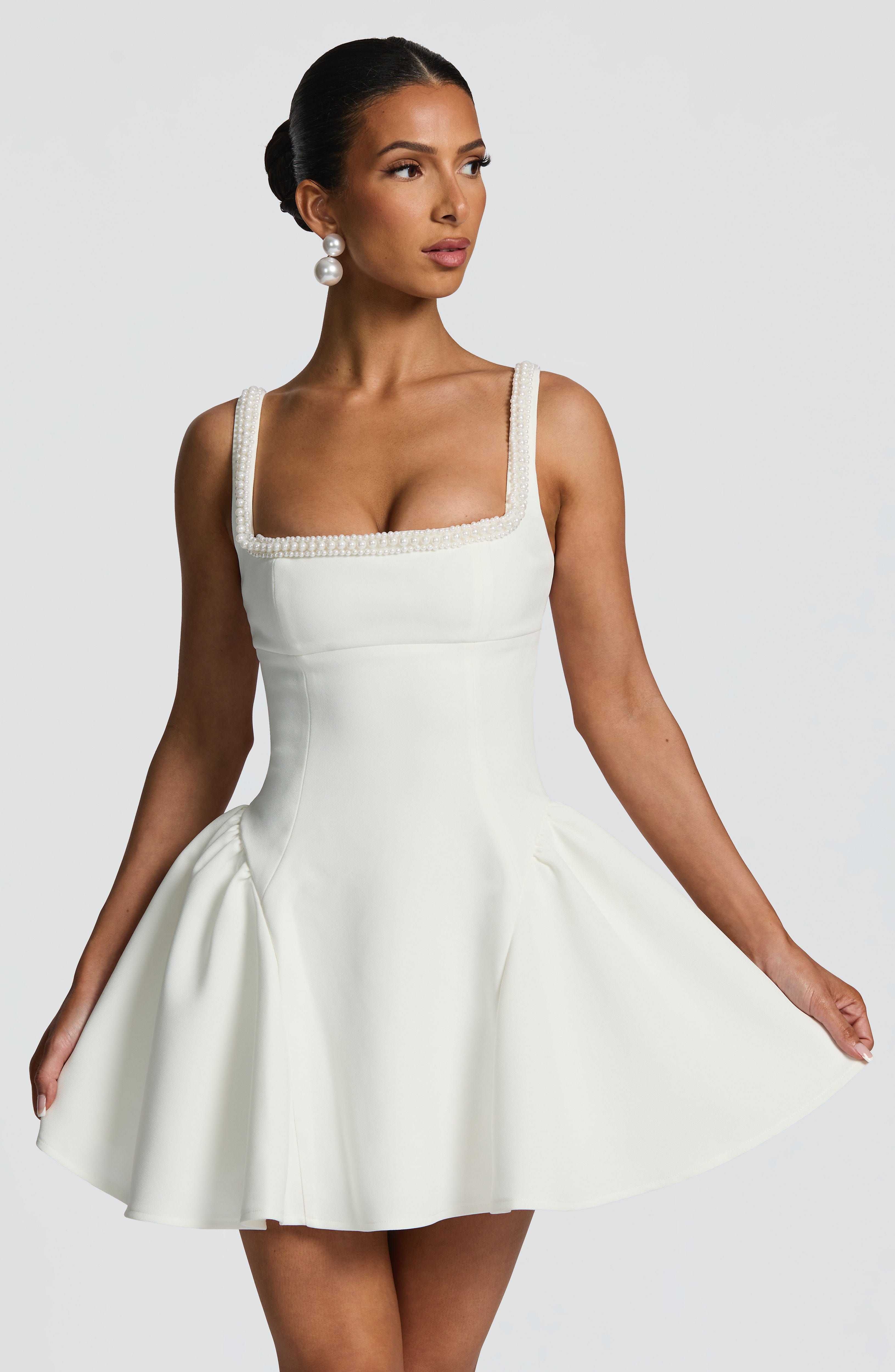 Ivory Christie Mini Dress - ICYBOO