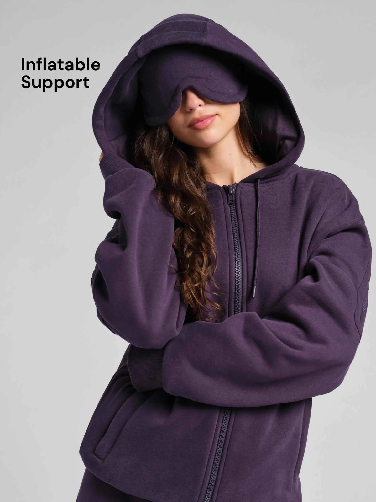 CloudTouch Heavyweight Fleece Inflate Zip Hoodie