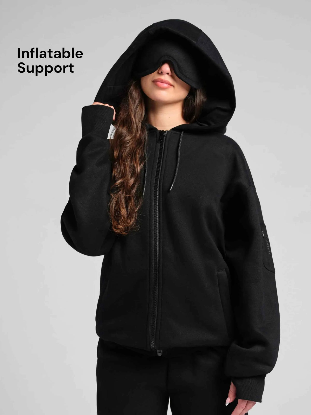 CloudTouch Heavyweight Fleece Inflate Zip Hoodie