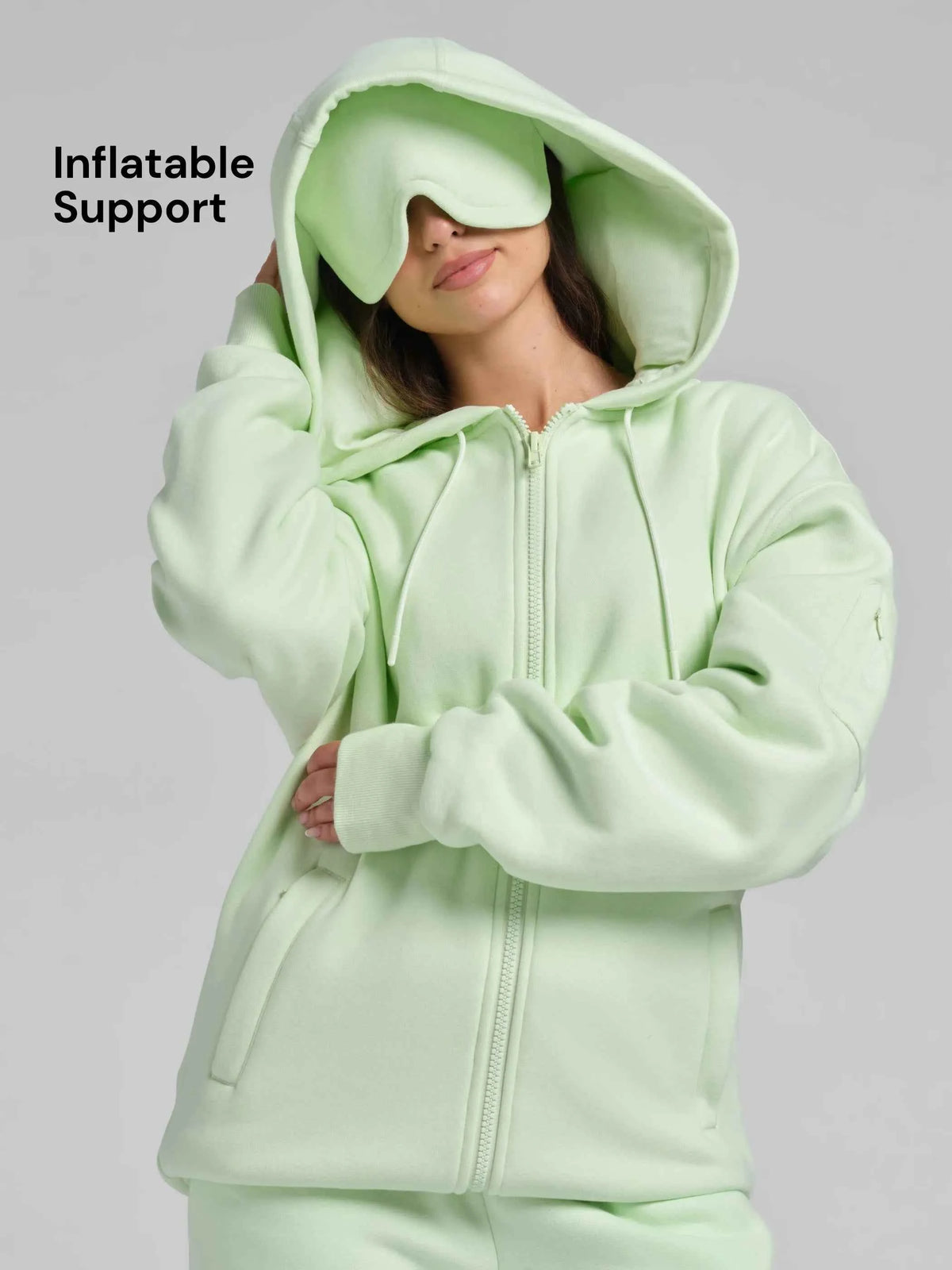 CloudTouch Heavyweight Fleece Inflate Zip Hoodie