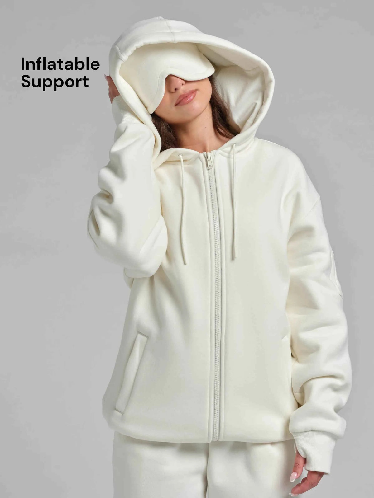 CloudTouch Heavyweight Fleece Inflate Zip Hoodie