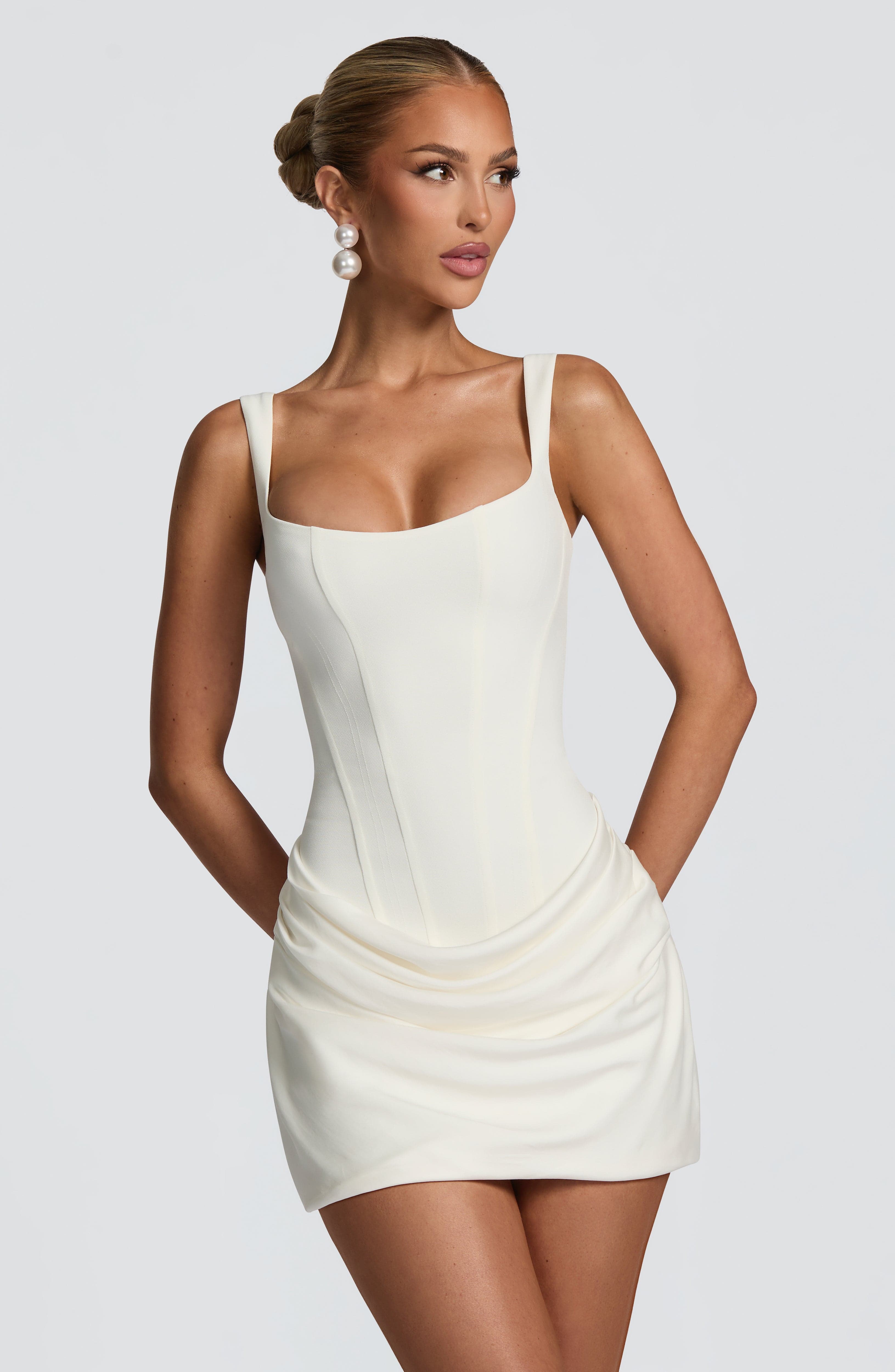 Ivory Cornelia Mini Dress - ICYBOO