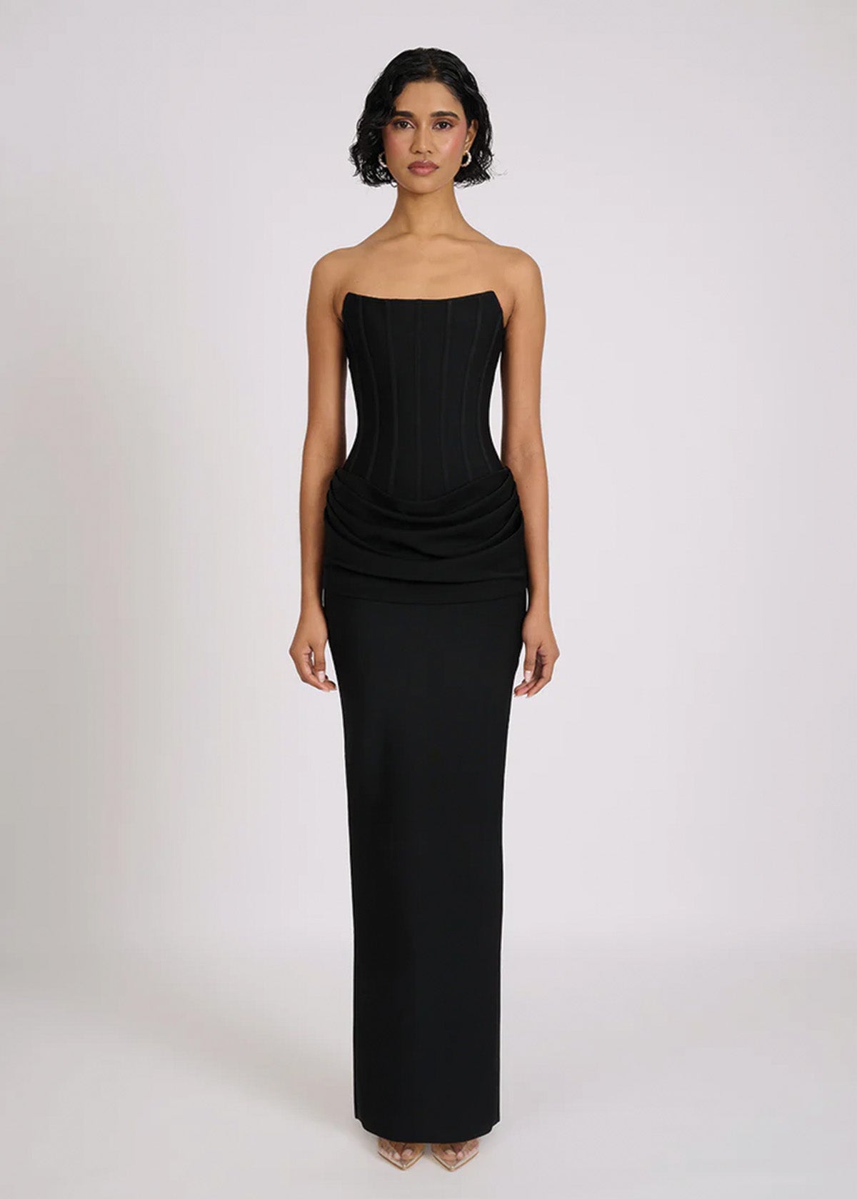 Black Hilda Evening Dress - ICYBOO
