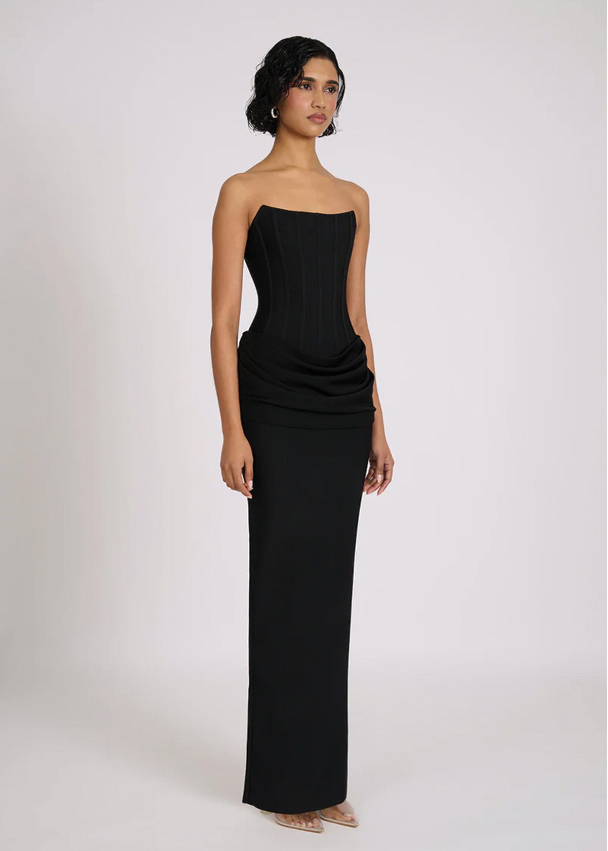 Black Hilda Evening Dress - ICYBOO