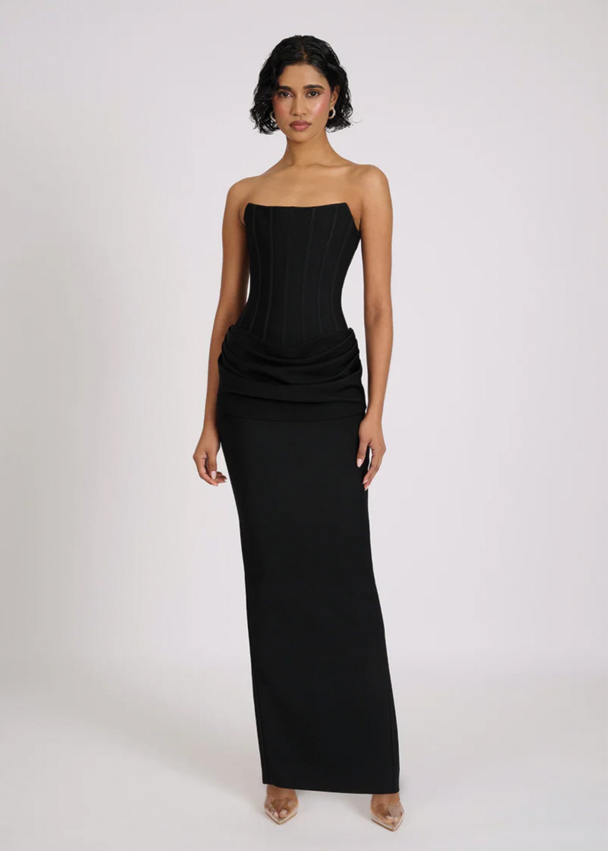 Black Hilda Evening Dress - ICYBOO