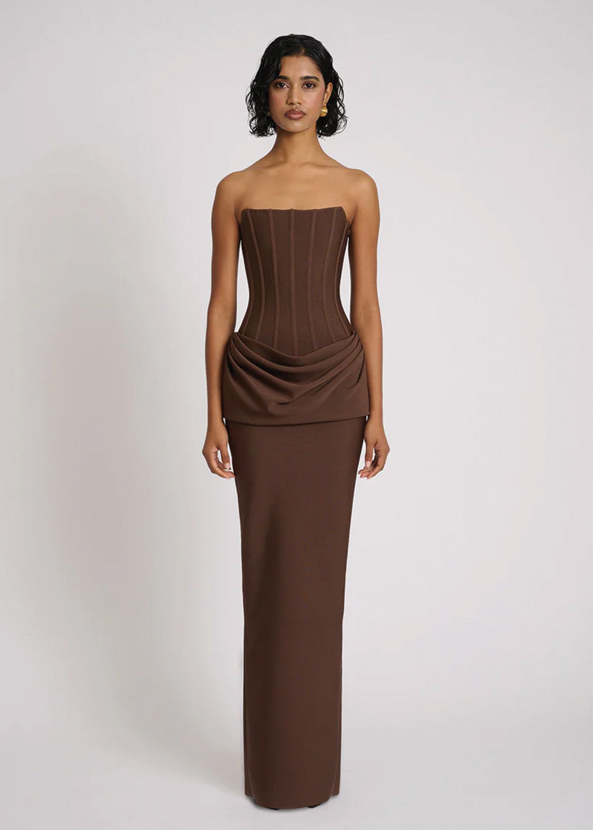 Chocolate Hilda Gown - ICYBOO