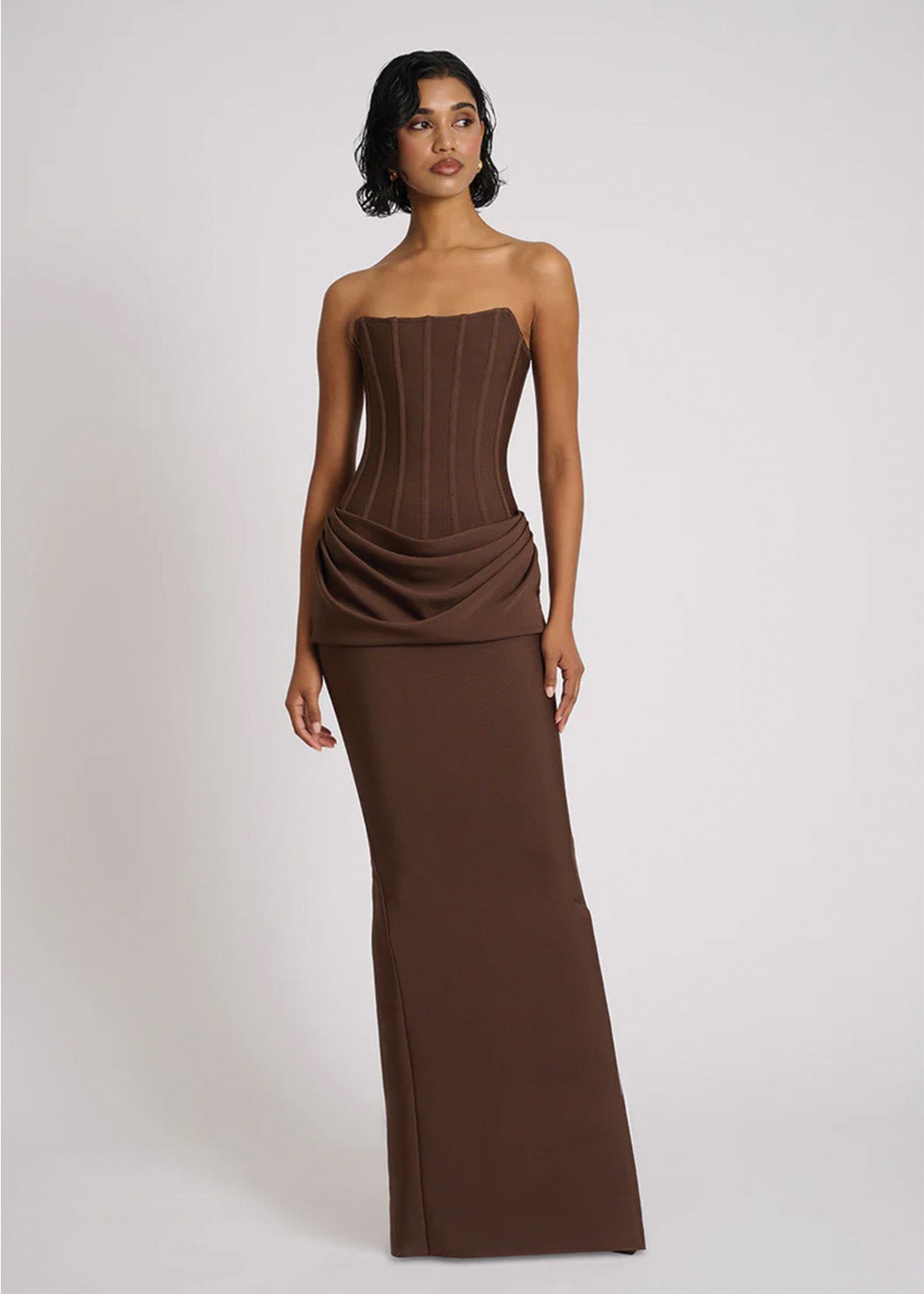 Chocolate Hilda Gown - ICYBOO
