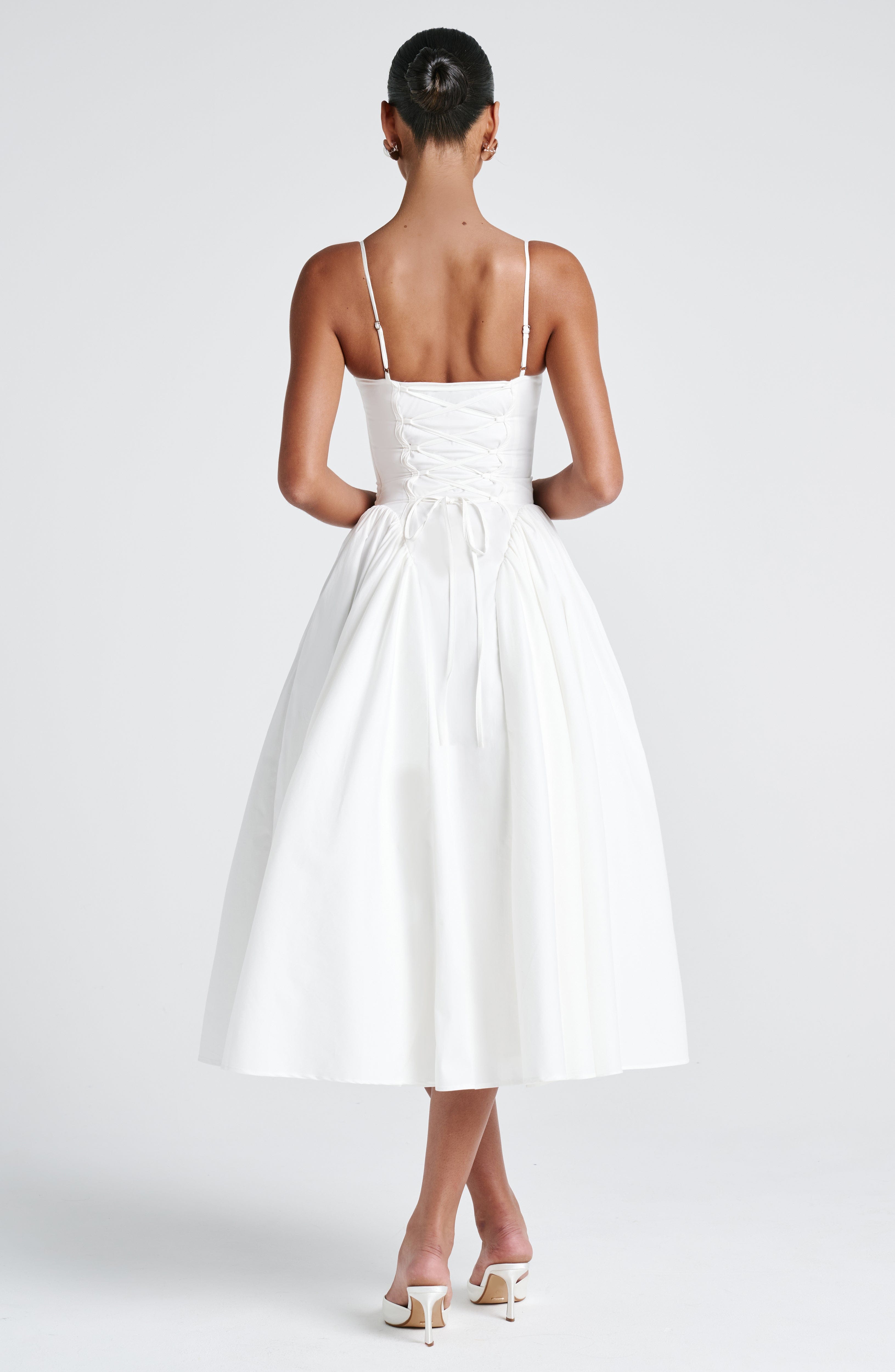 Ivory Emerson Midi Dress - ICYBOO