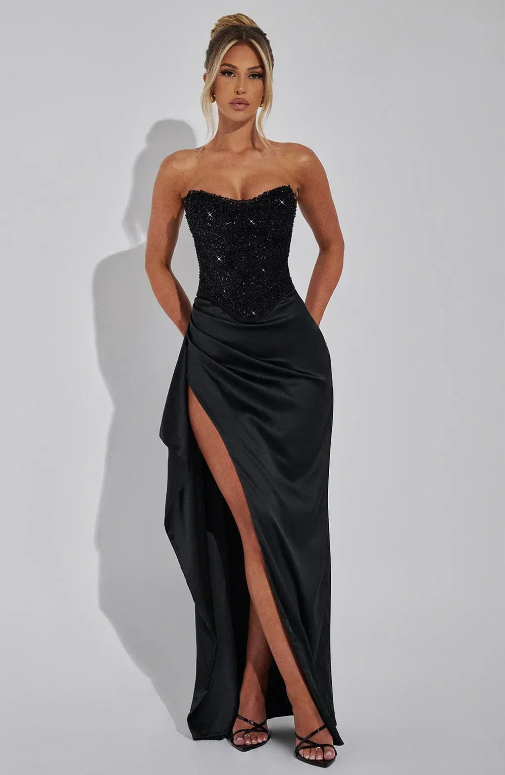 Emrielle Black Maxi Dress - ICYBOO