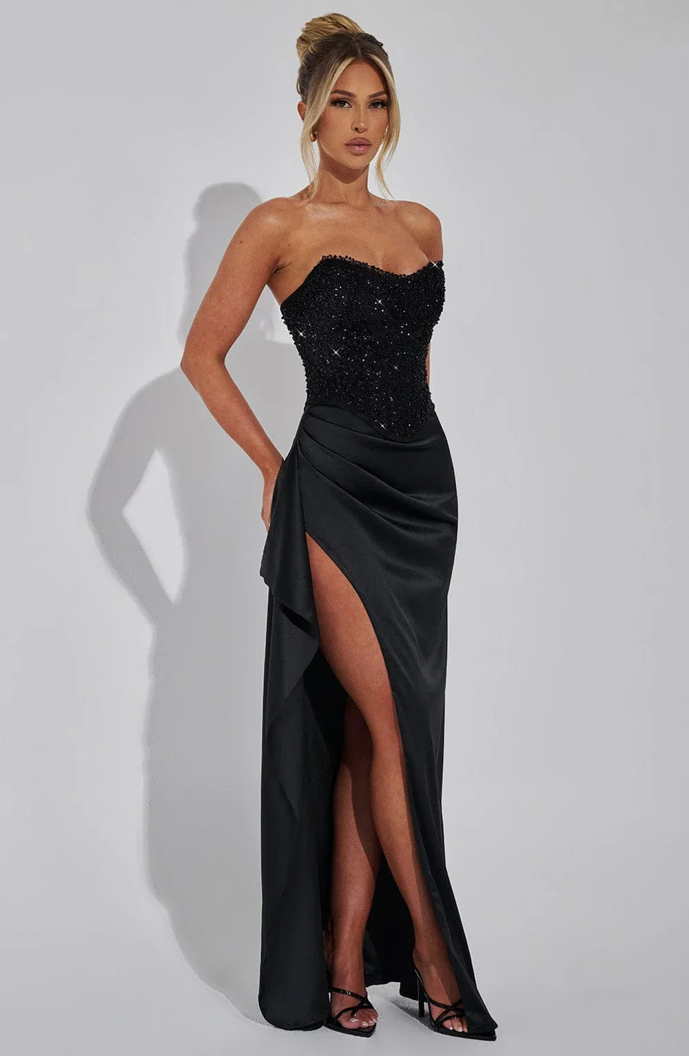 Emrielle Black Maxi Dress - ICYBOO