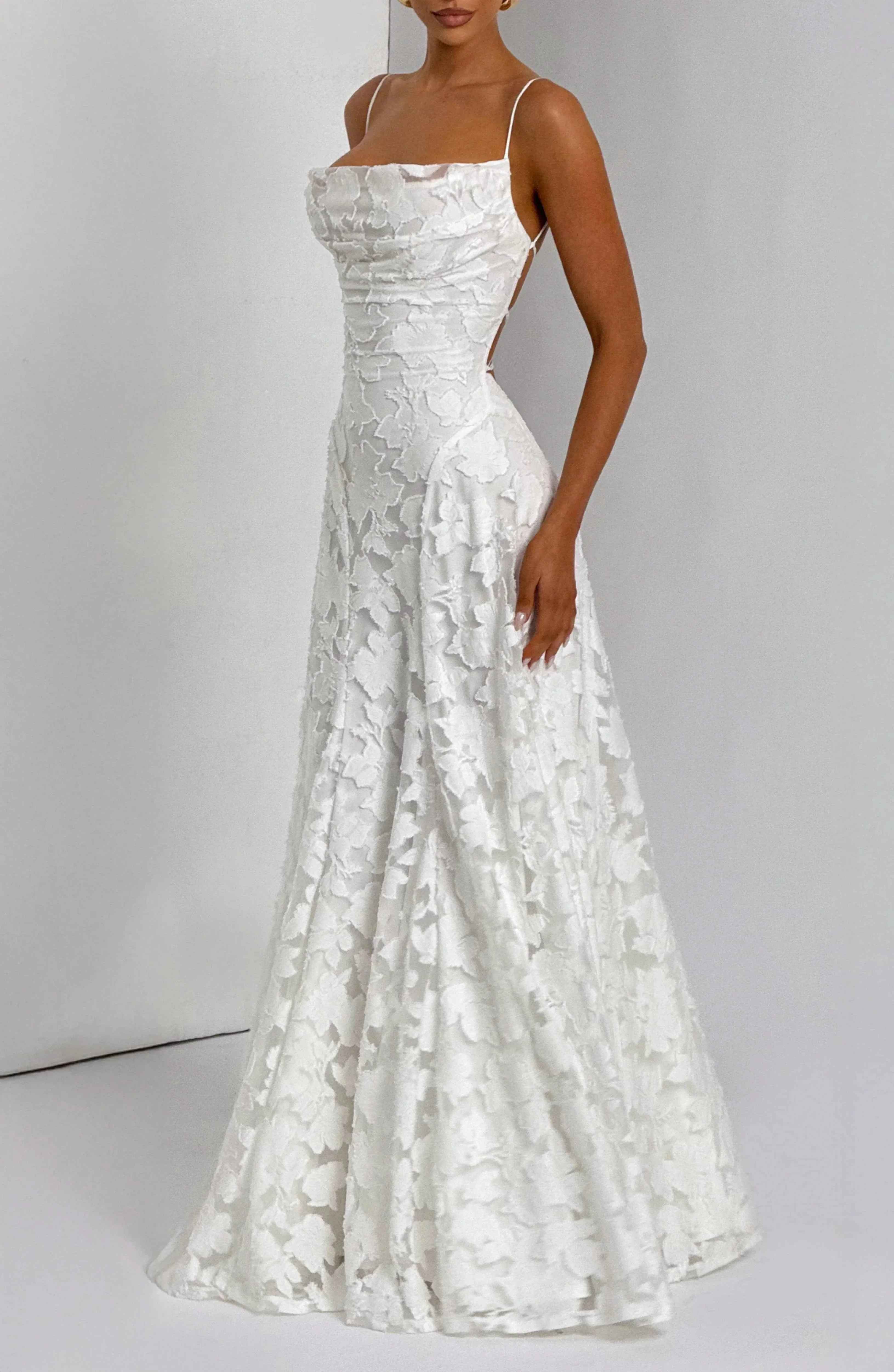 Ivory Francis Maxi Dress - ICYBOO