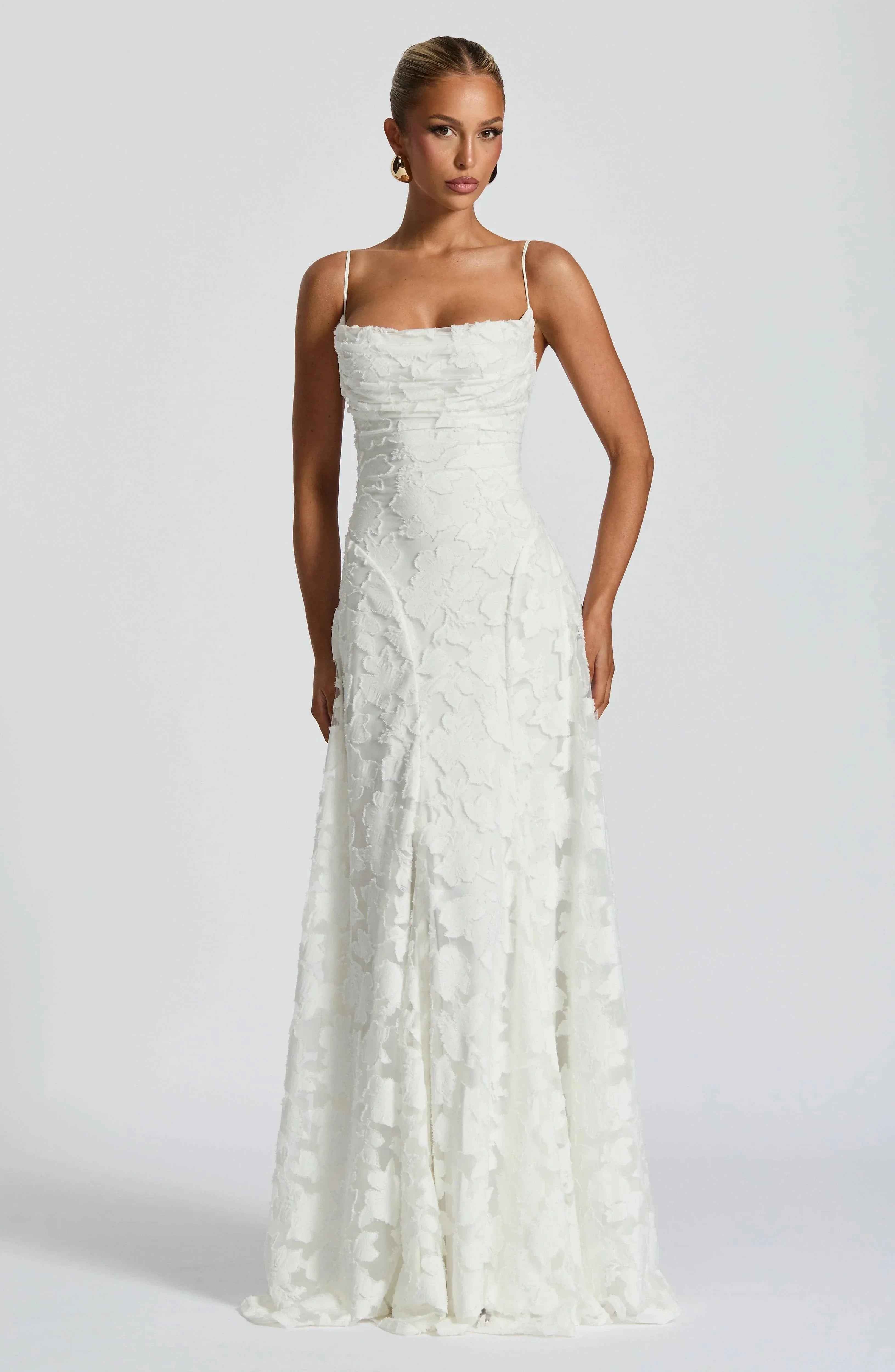 Ivory Francis Maxi Dress - ICYBOO