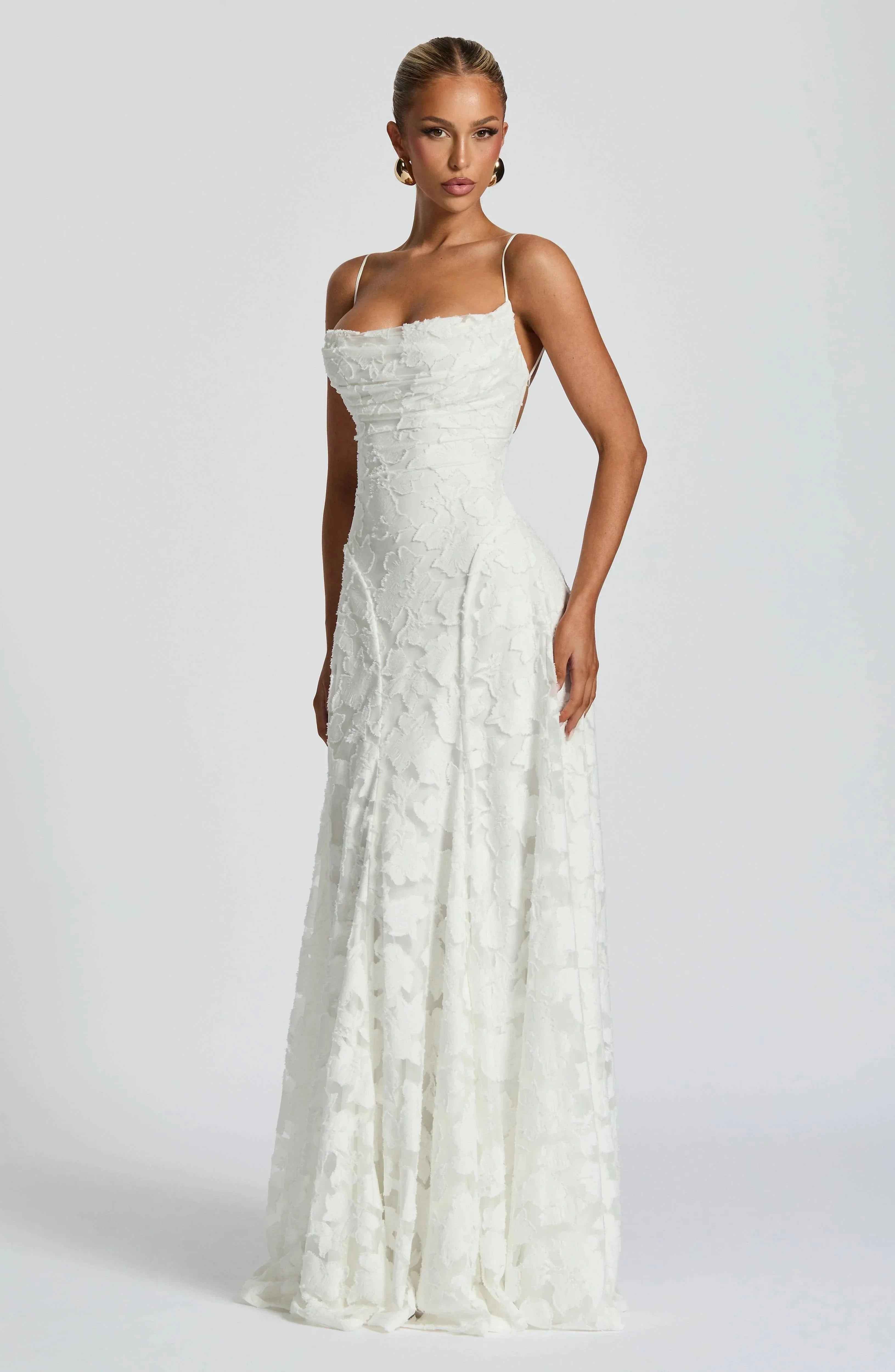 Ivory Francis Maxi Dress - ICYBOO