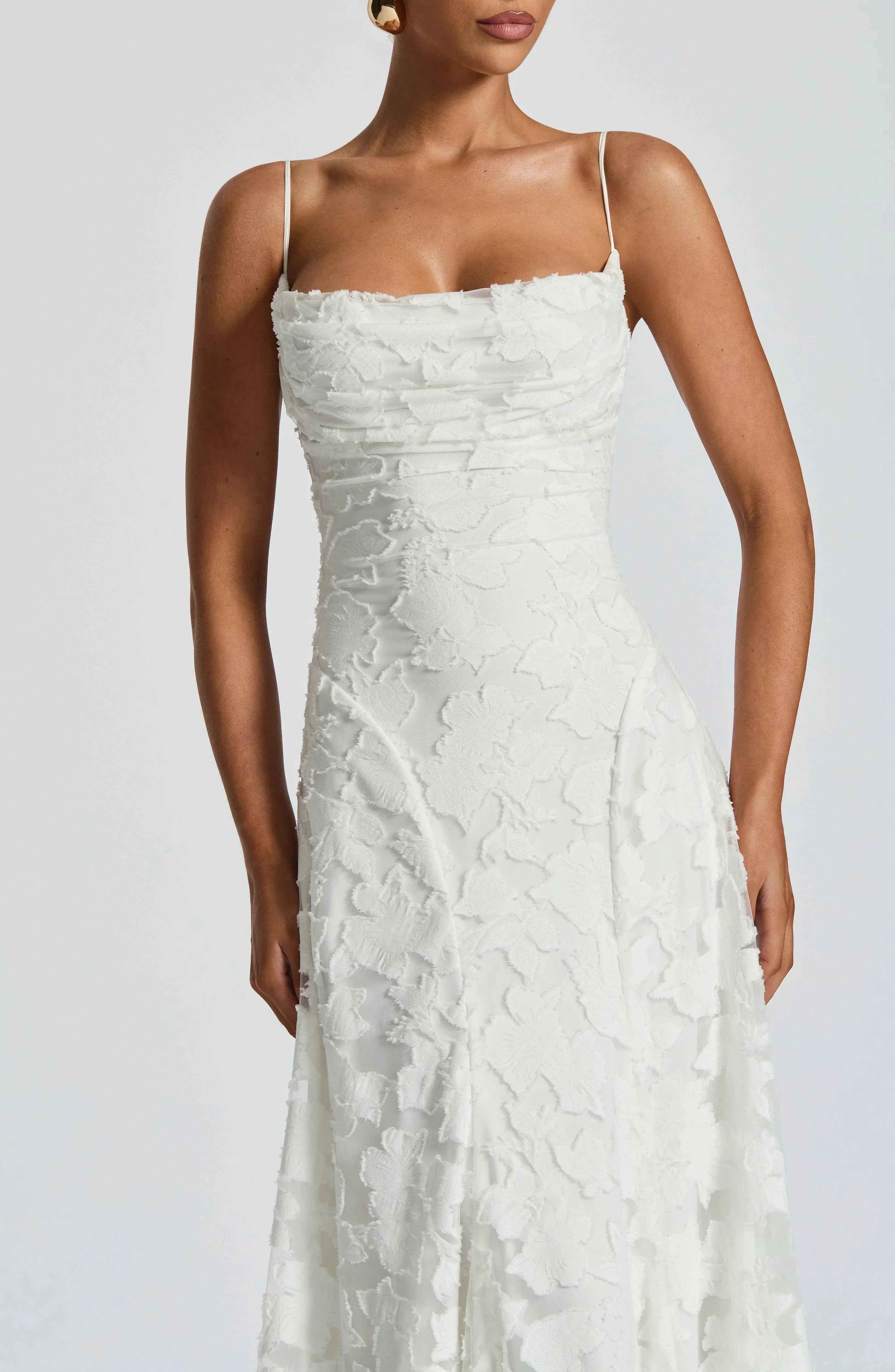 Ivory Francis Maxi Dress - ICYBOO
