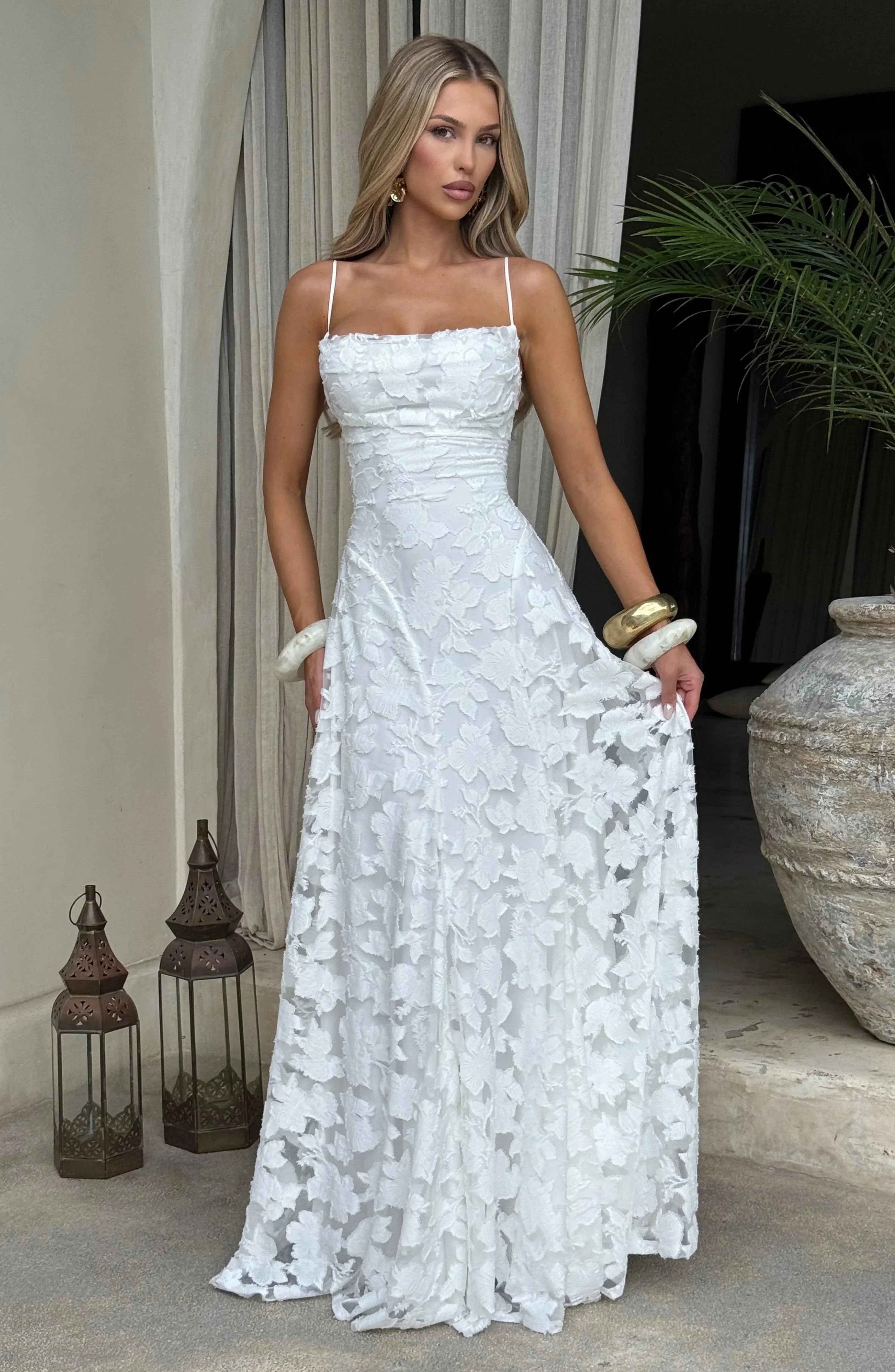 Ivory Francis Maxi Dress - ICYBOO