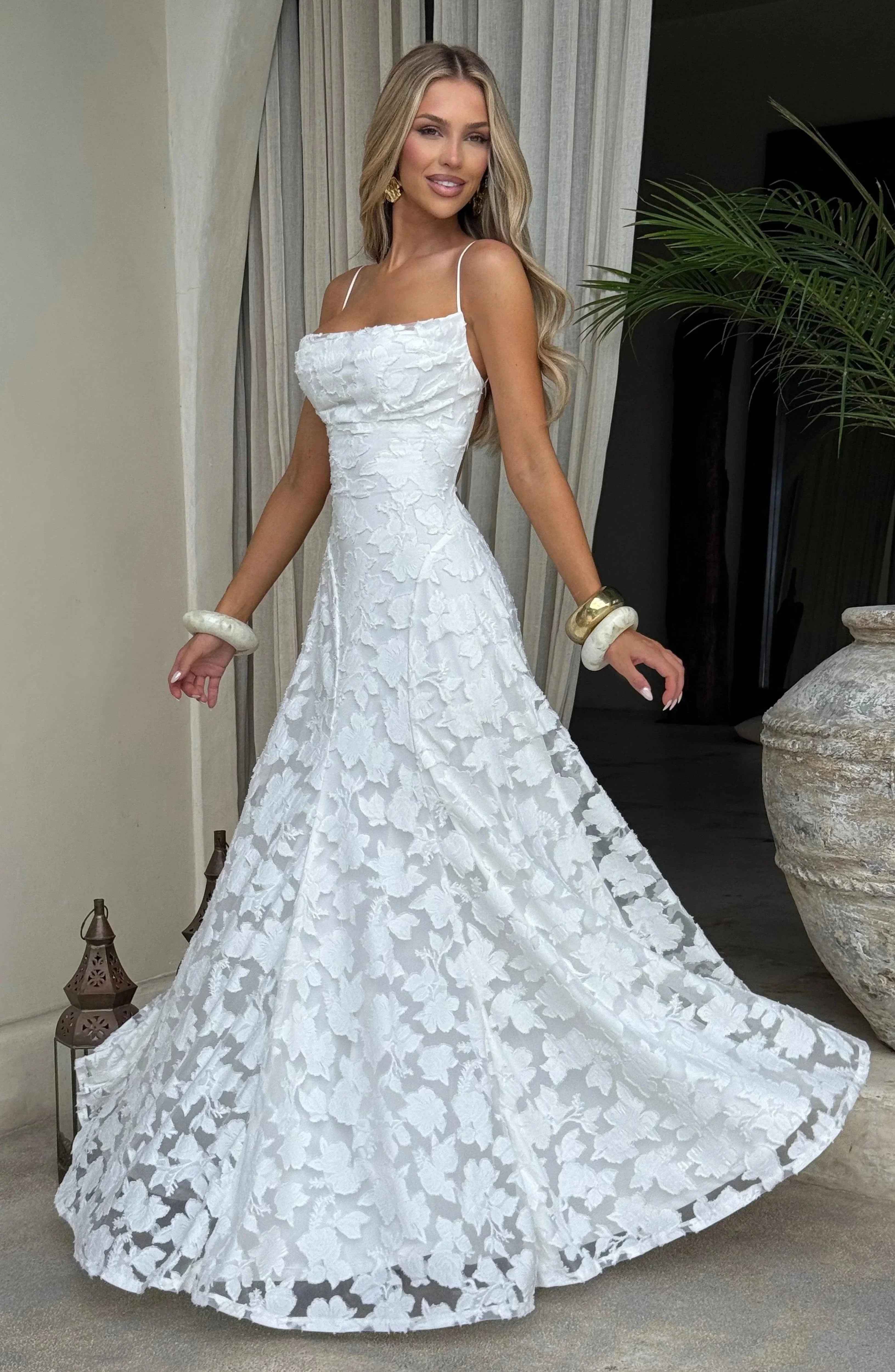Ivory Francis Maxi Dress - ICYBOO