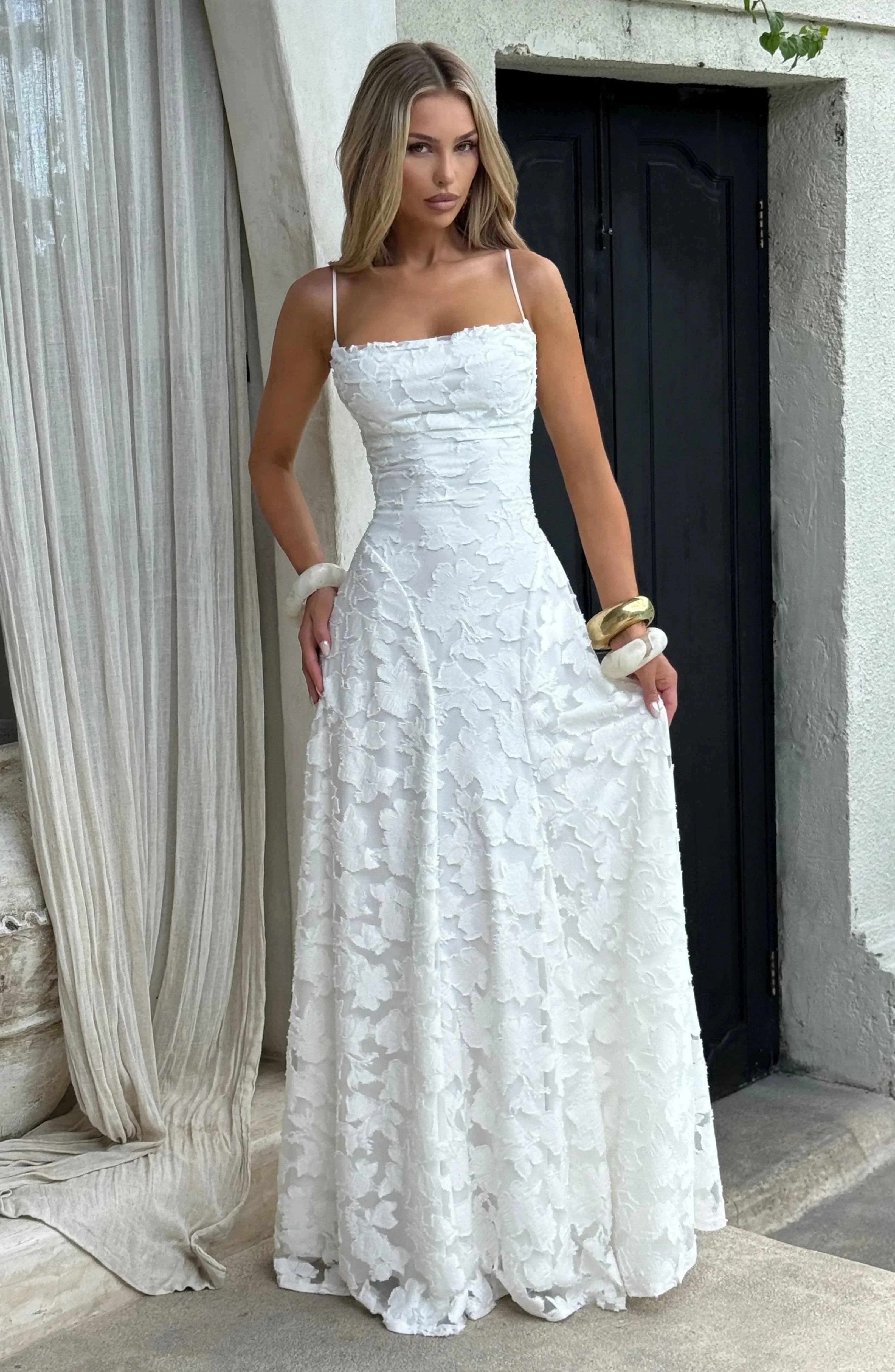 Ivory Francis Maxi Dress - ICYBOO