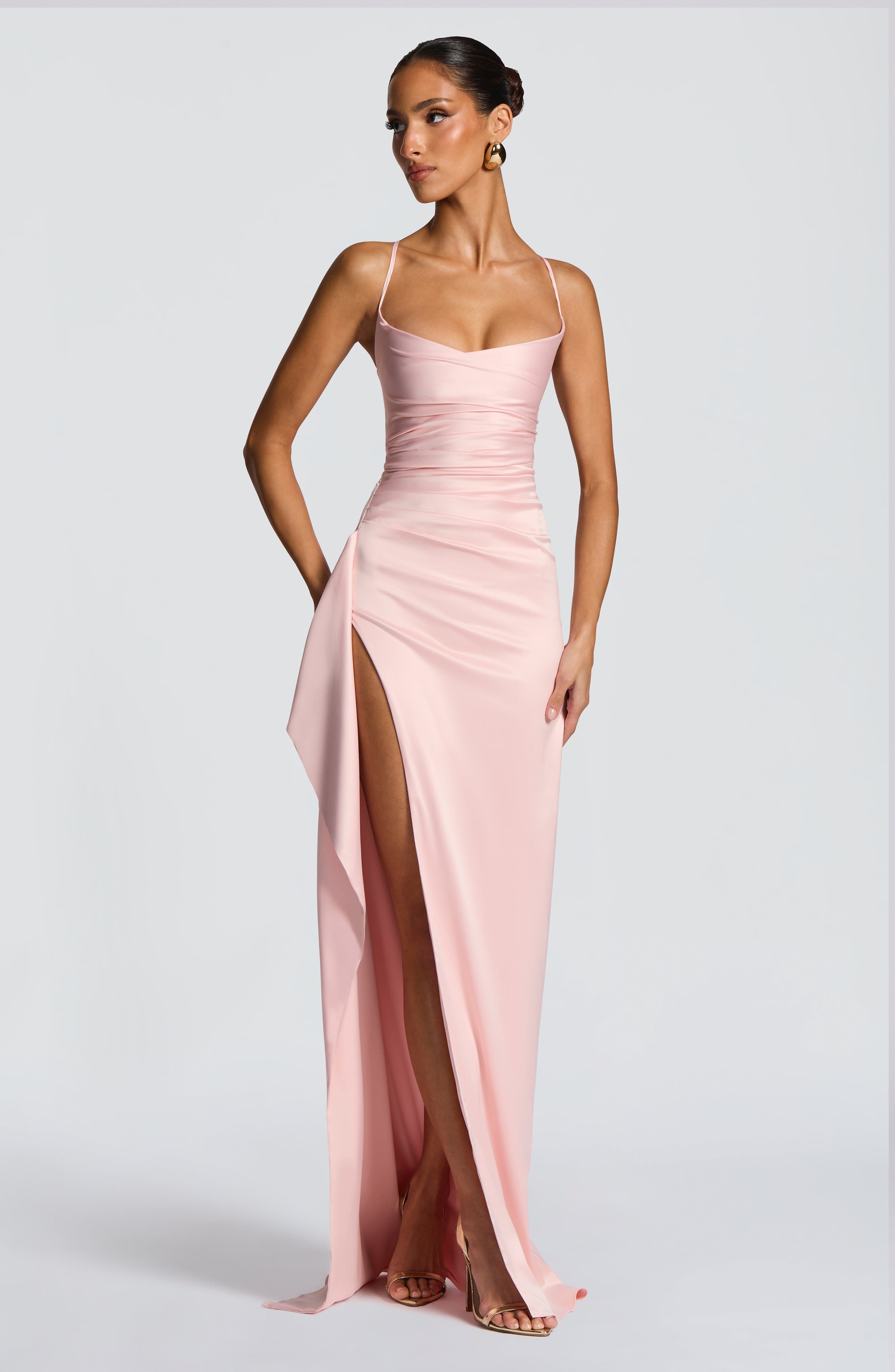 Helen Blush Maxi Dress - ICYBOO