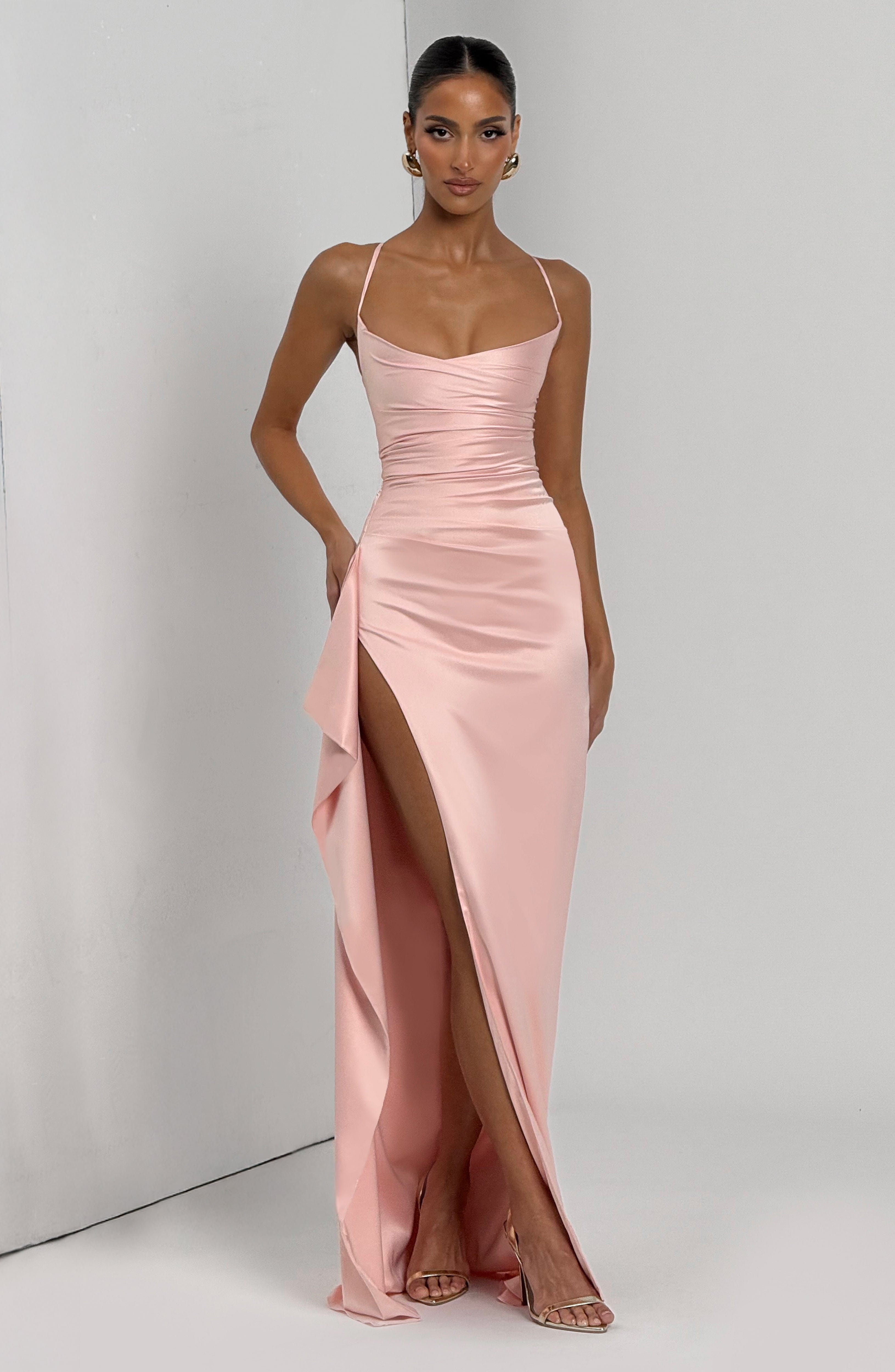 Helen Blush Maxi Dress - ICYBOO