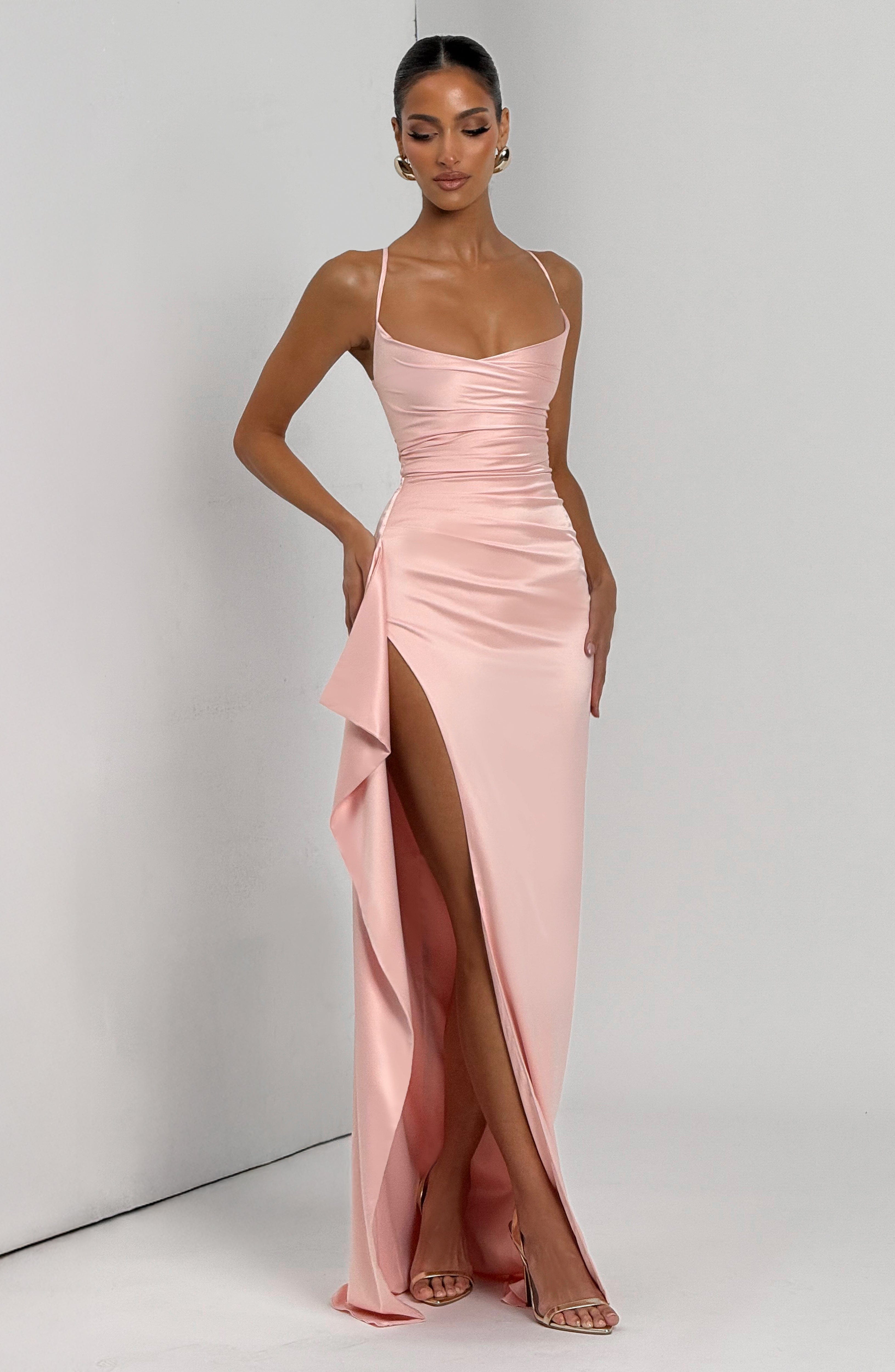 Helen Blush Maxi Dress - ICYBOO