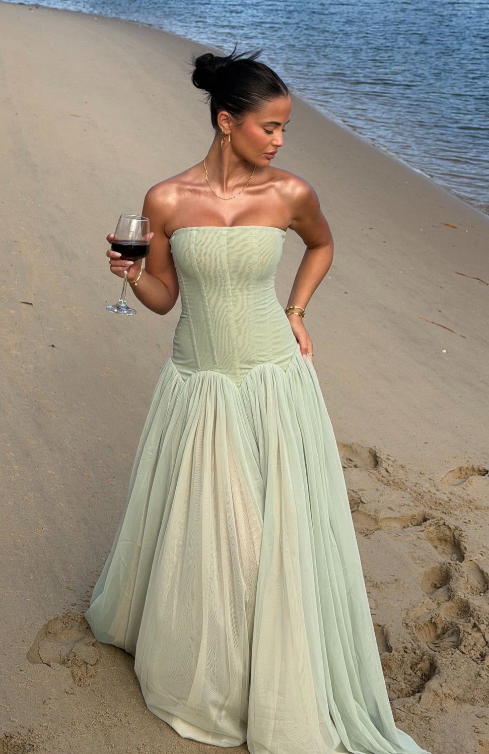 Magic Muse Maxi Dress Mint - ICYBOO
