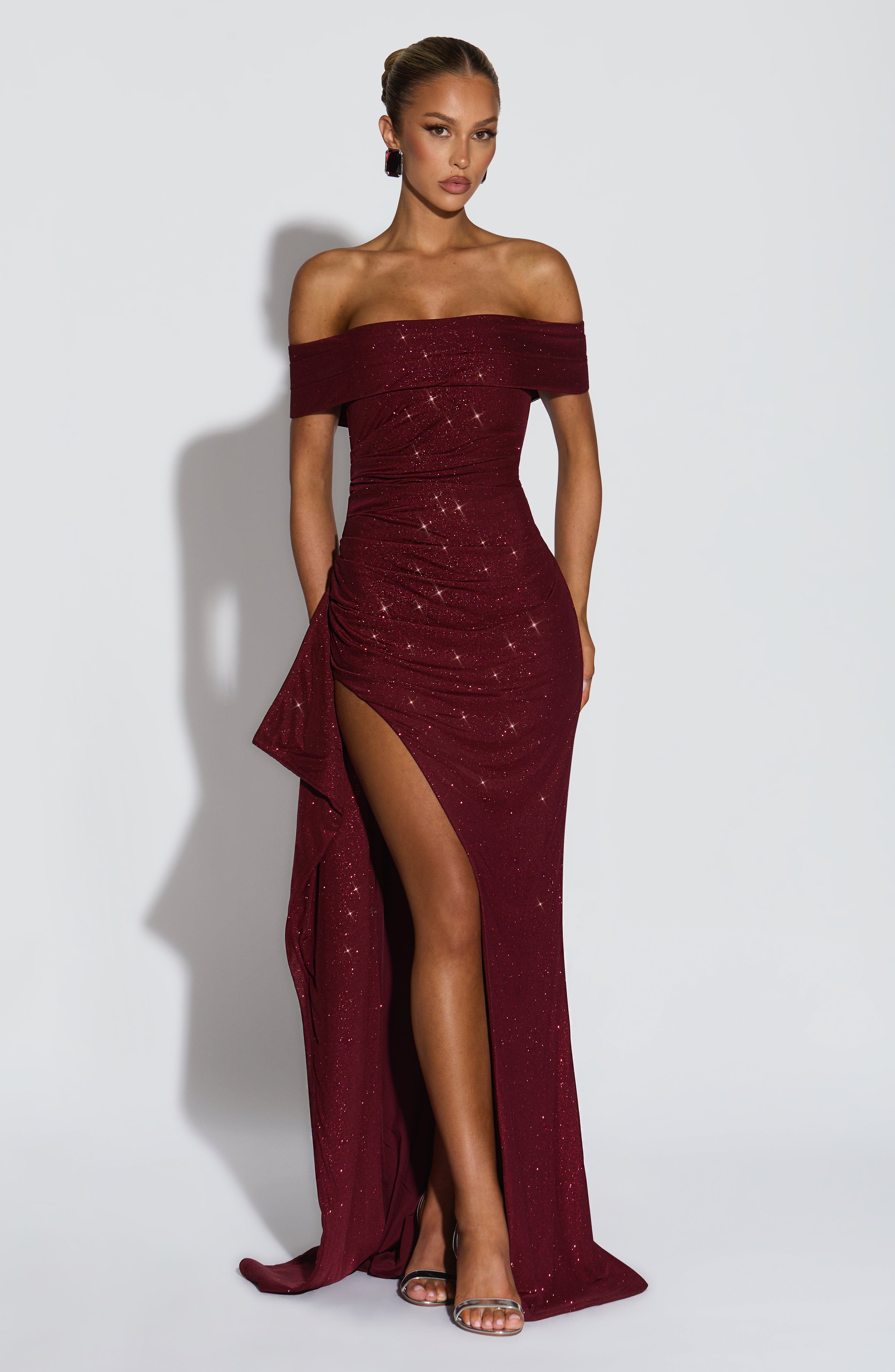 Joyce Sparkling Wine Maxi Dress - ICYBOO