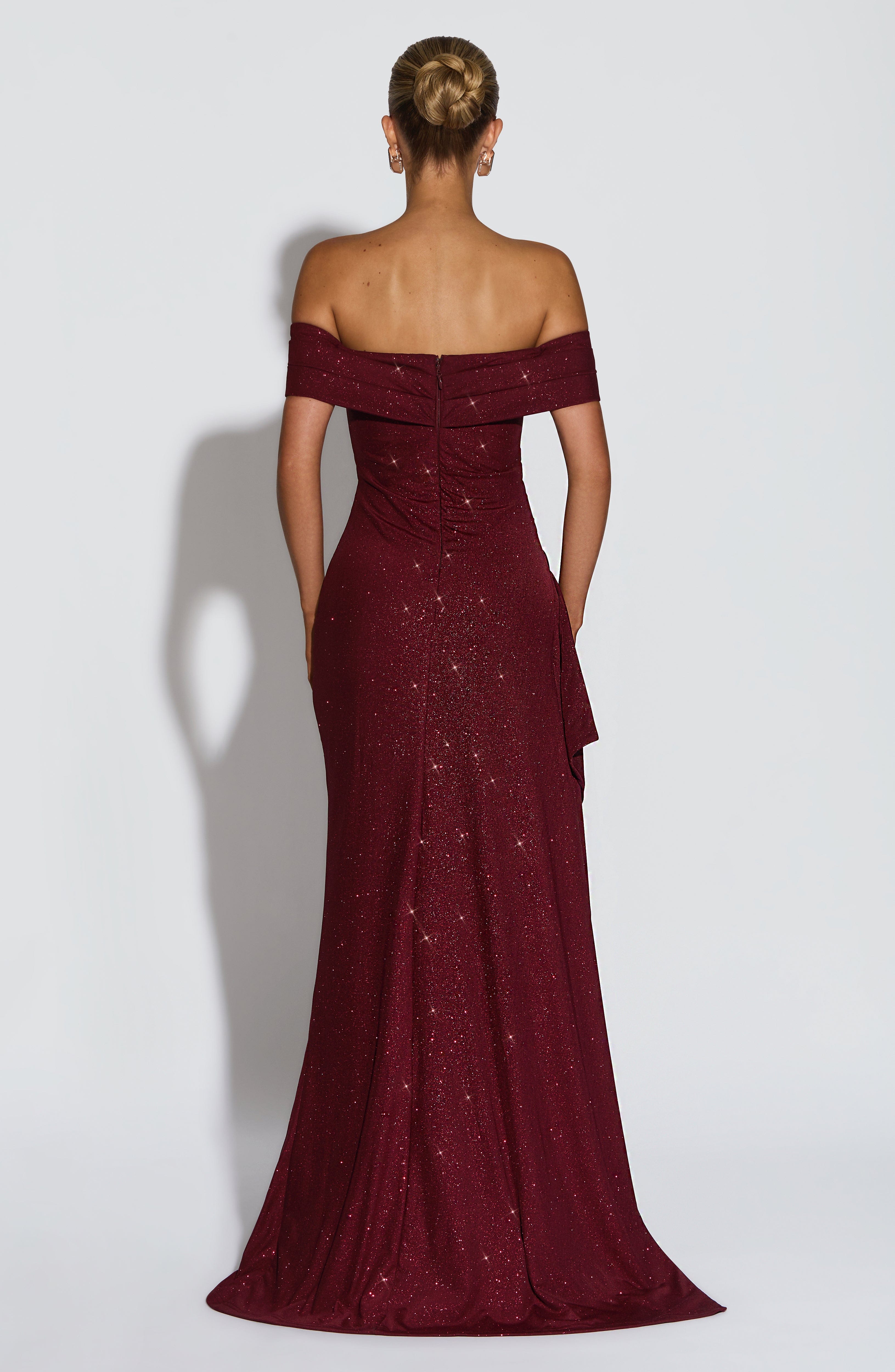 Joyce Sparkling Wine Maxi Dress - ICYBOO