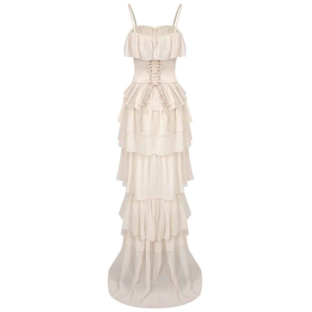 Justine Strapless Tiered Maxi Dress