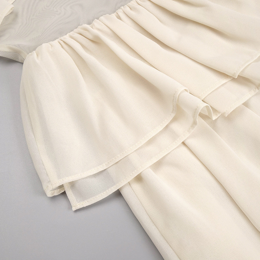 Justine Strapless Tiered Maxi Dress