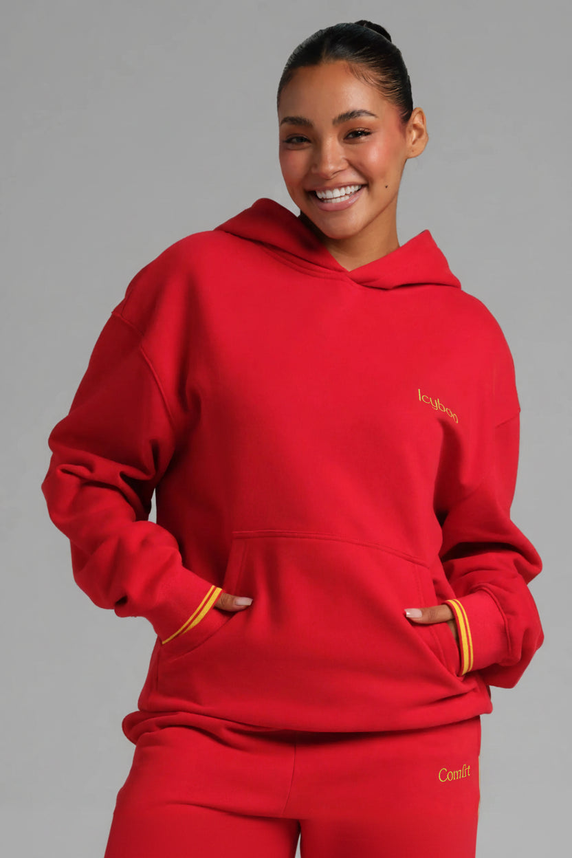 Laid Back Lightweight Fleece Hoodie Mega