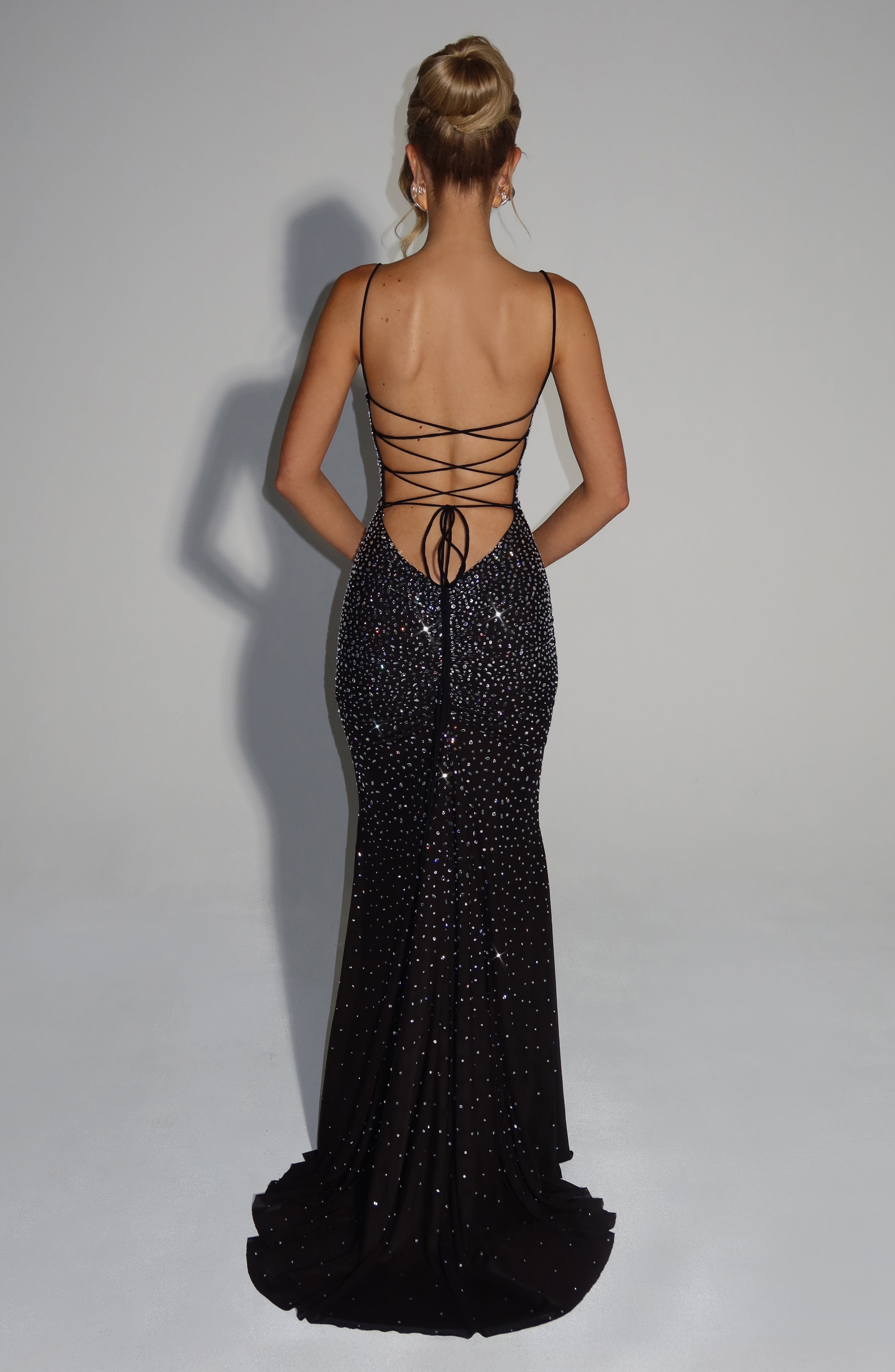 Lorelei Evening Dress - Midnight Black - ICYBOO