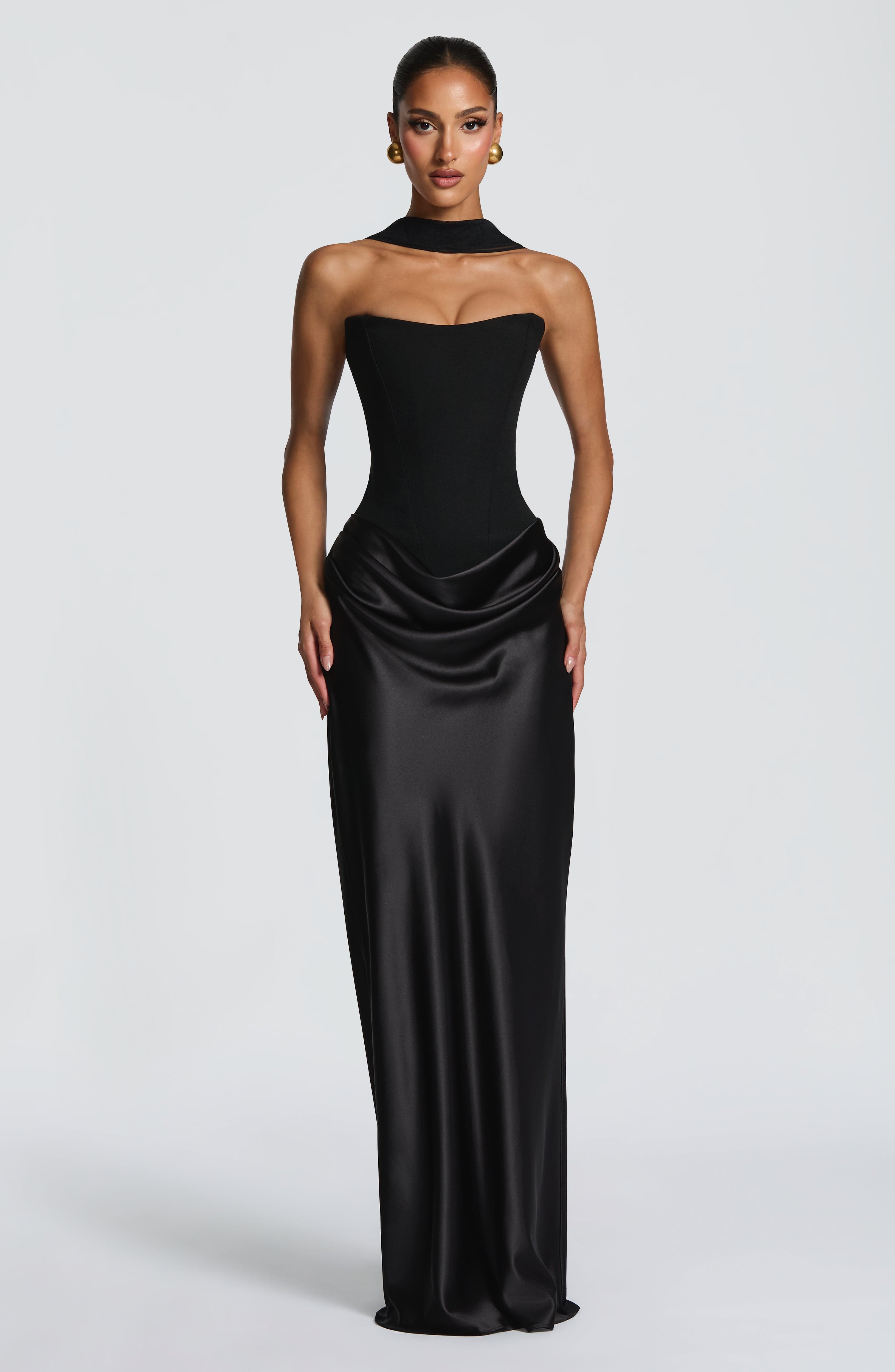 Maggie Maxi Dress - Black - ICYBOO