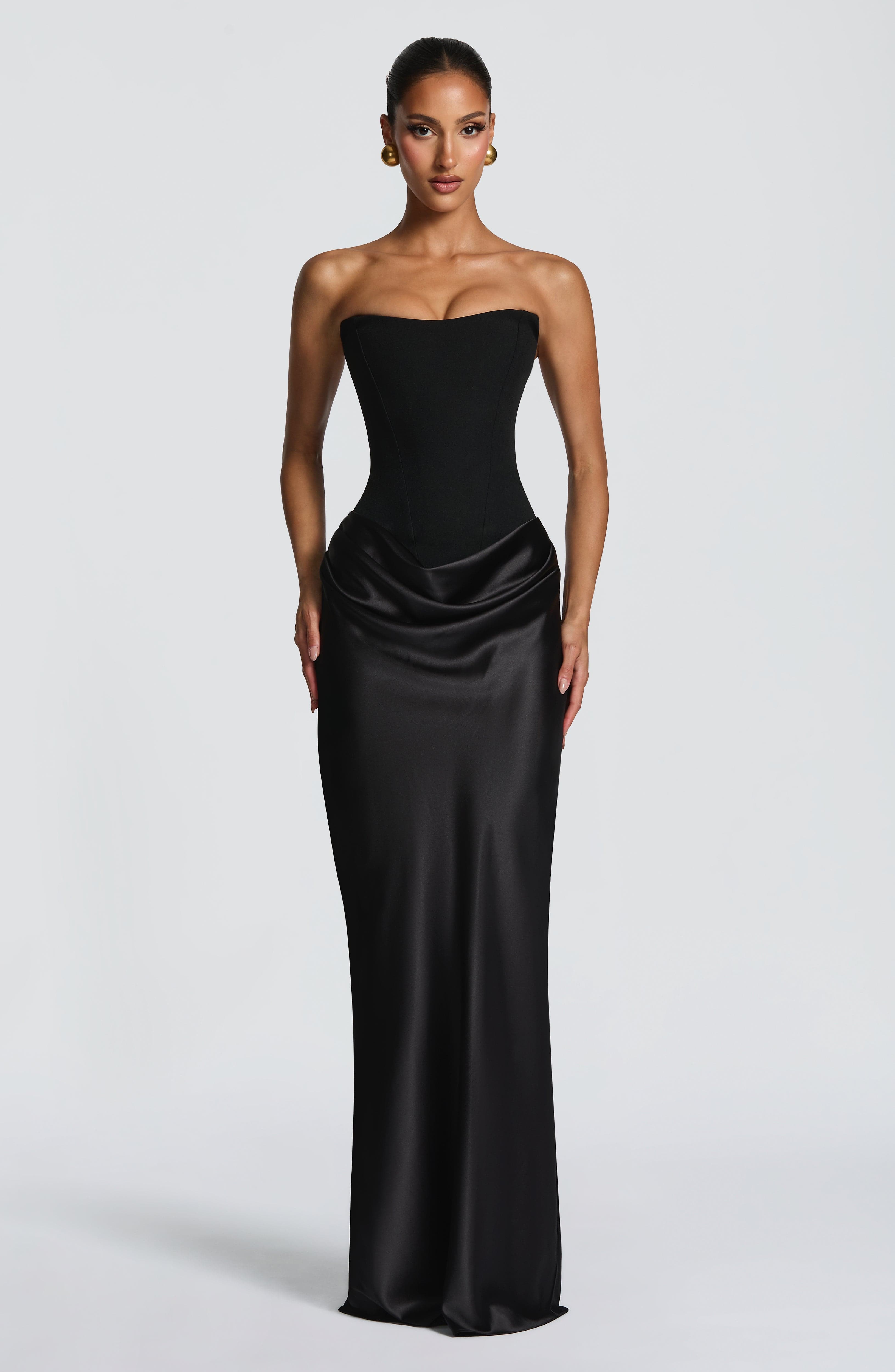 Maggie Maxi Dress - Black - ICYBOO