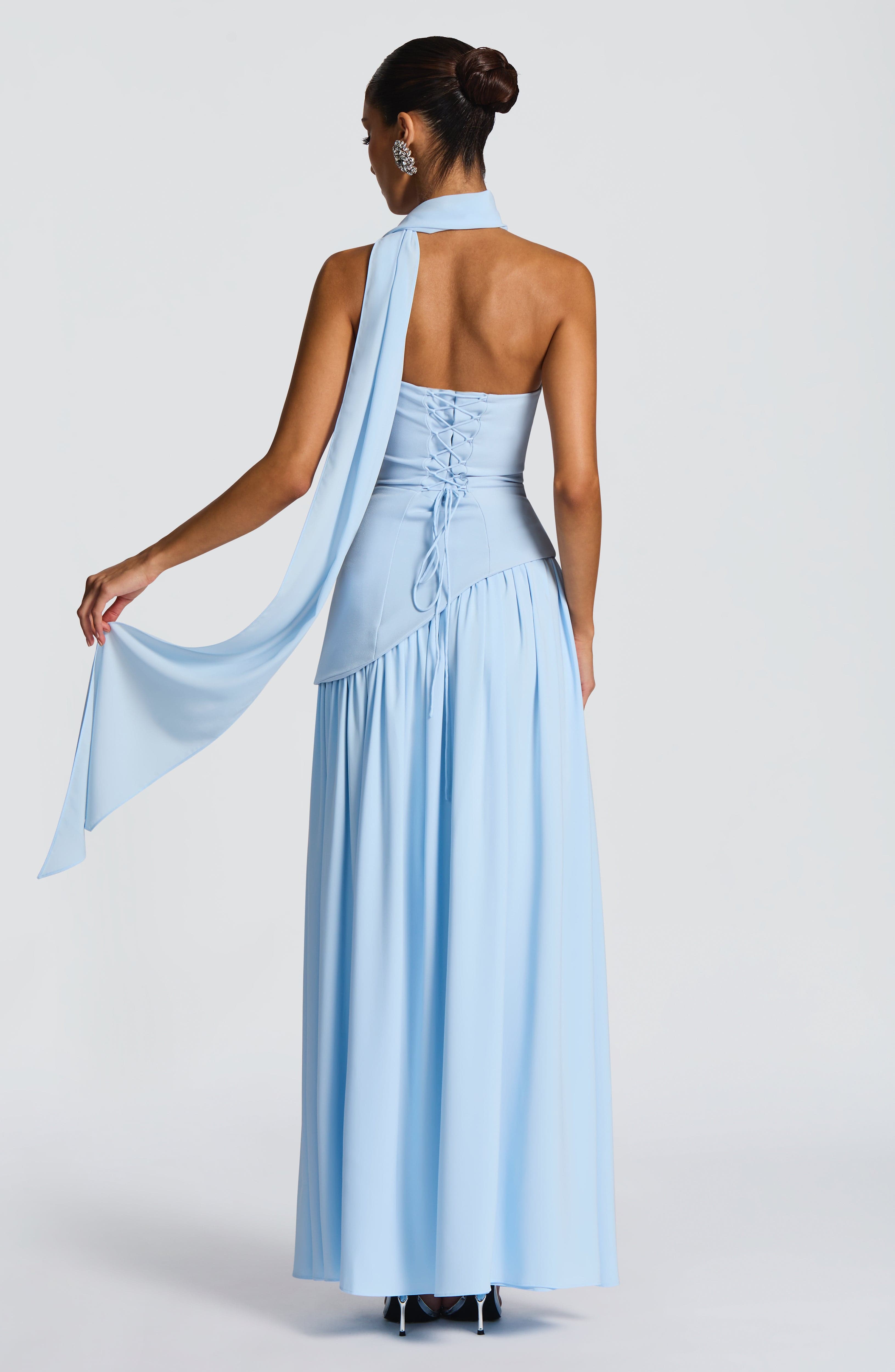 Maliyah Baby Blue Maxi Dress - ICYBOO