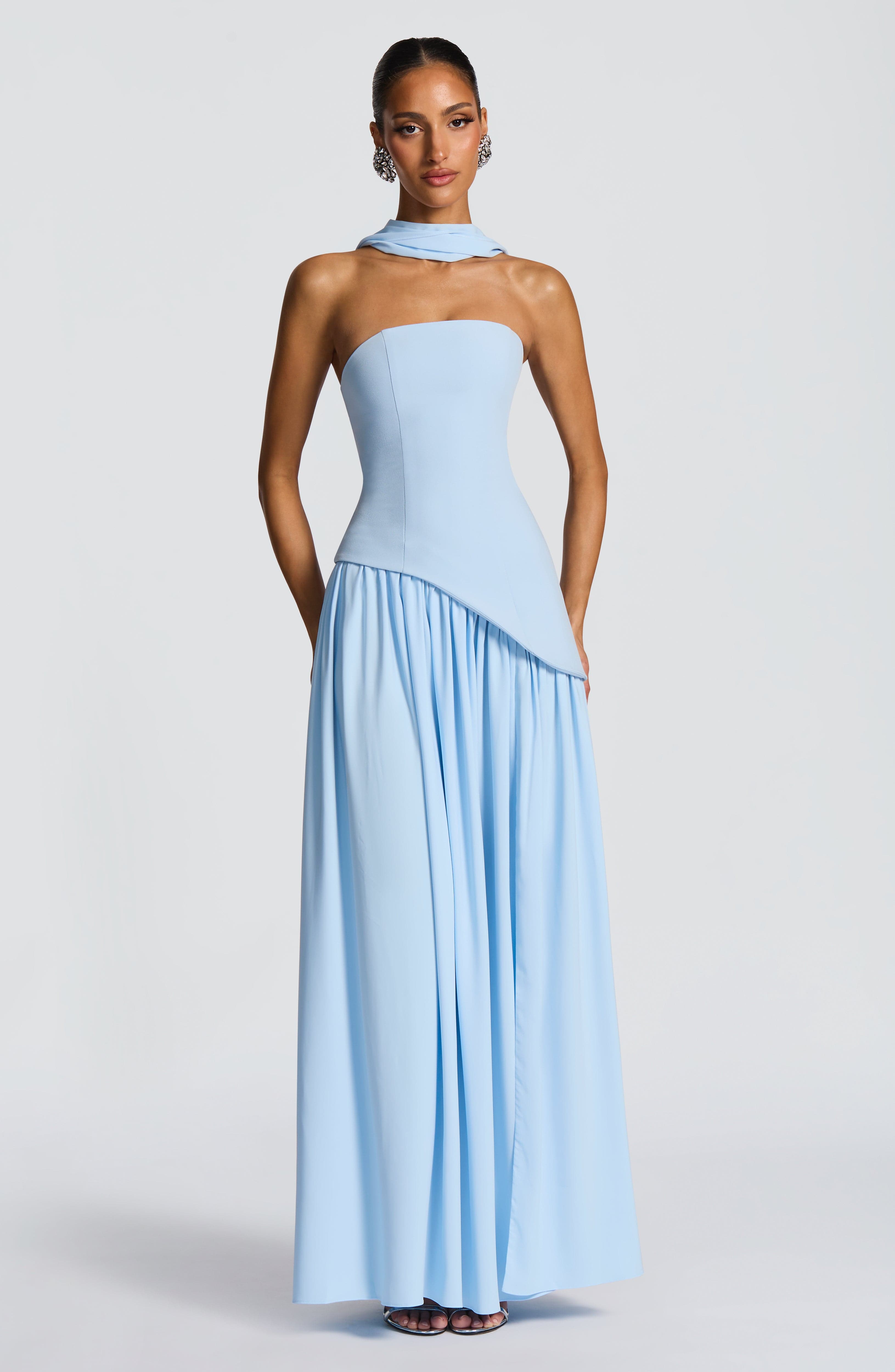 Maliyah Baby Blue Maxi Dress - ICYBOO