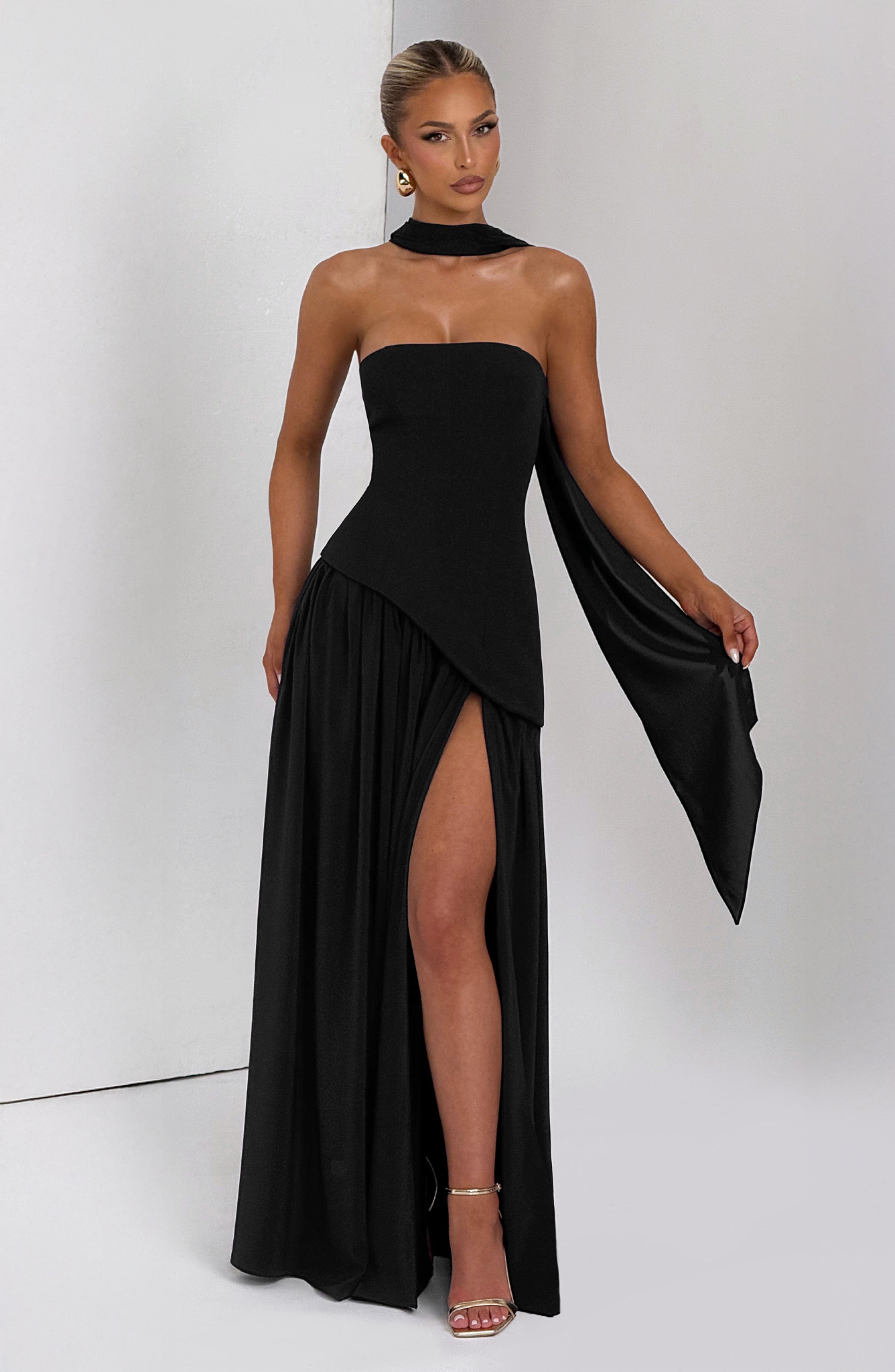 Maliyah Black Maxi Dress - ICYBOO