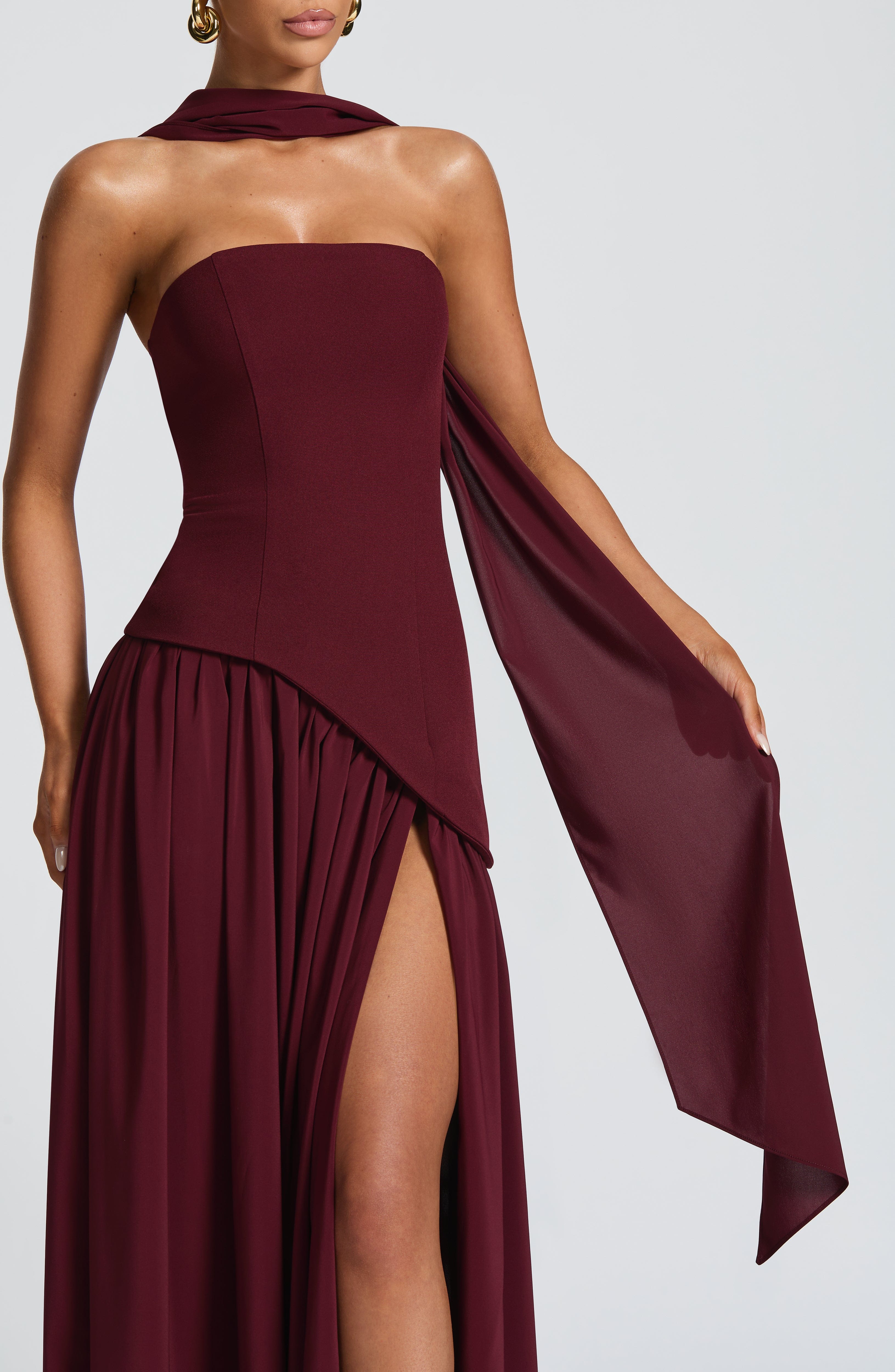 Maliyah Cherry Lacquer Maxi Dress - ICYBOO